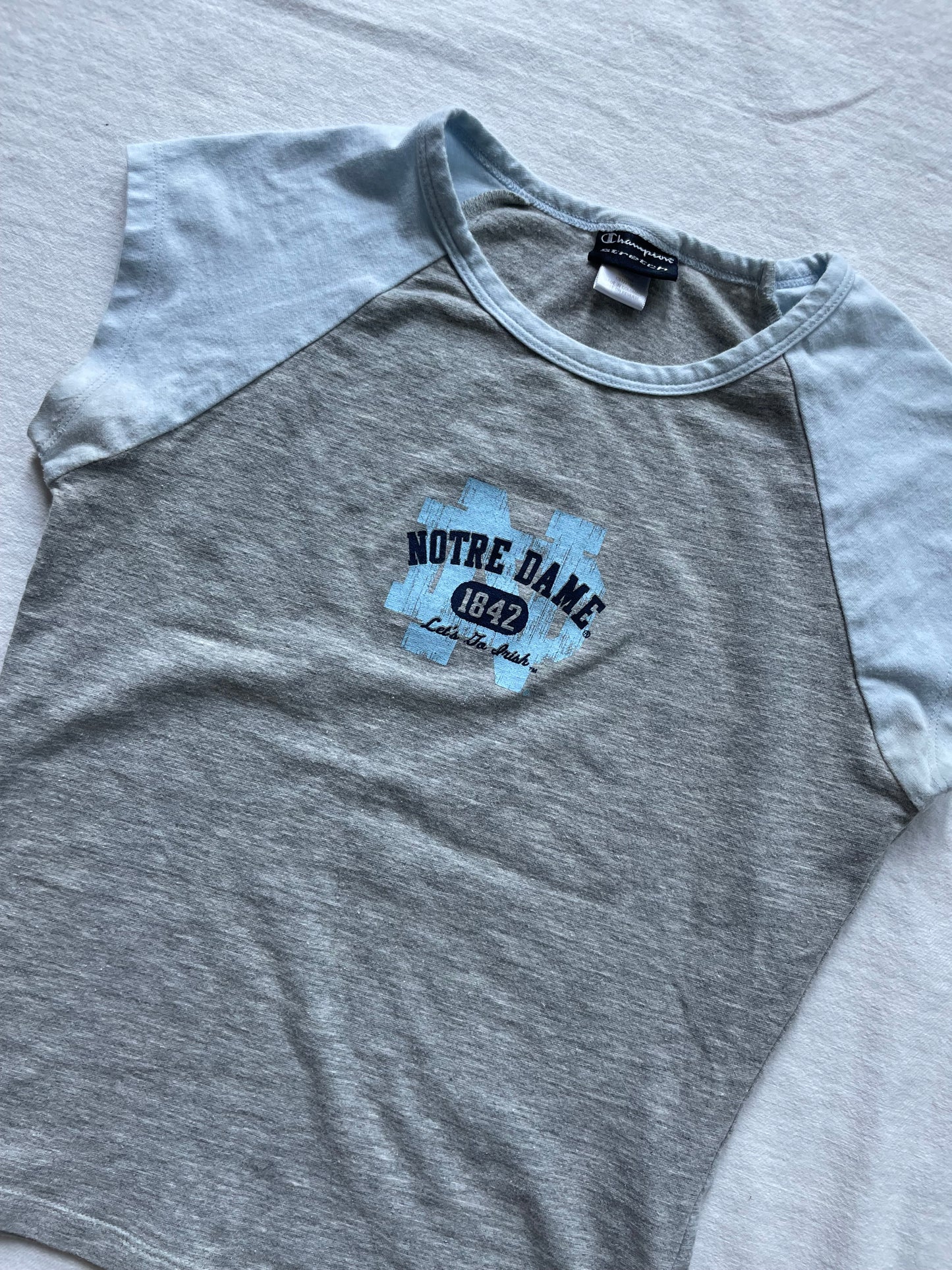 Vintage Notre Dame Baby Tee XSmall/Small