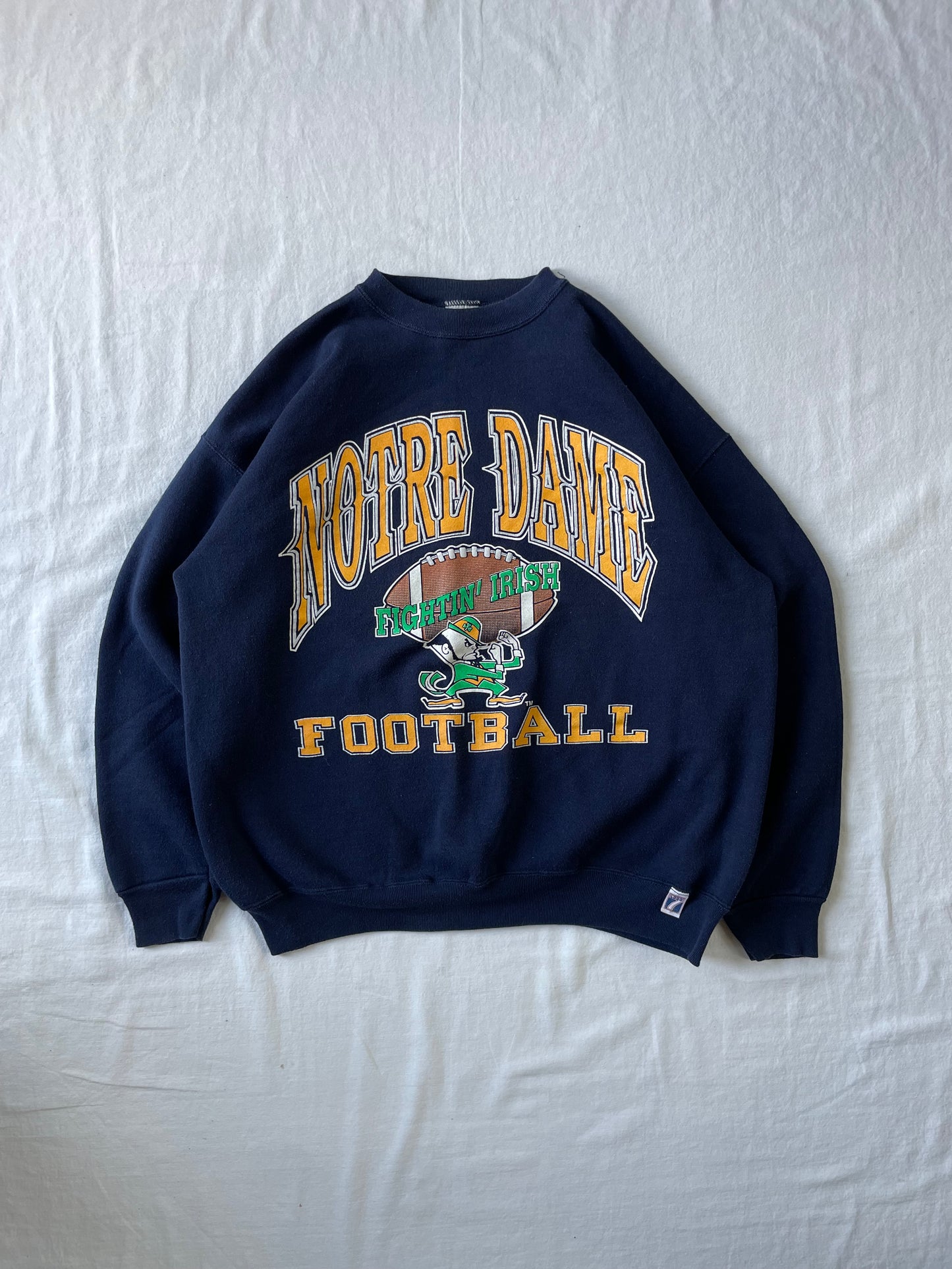 Vintage Notre Dame Football Crewneck XLarge