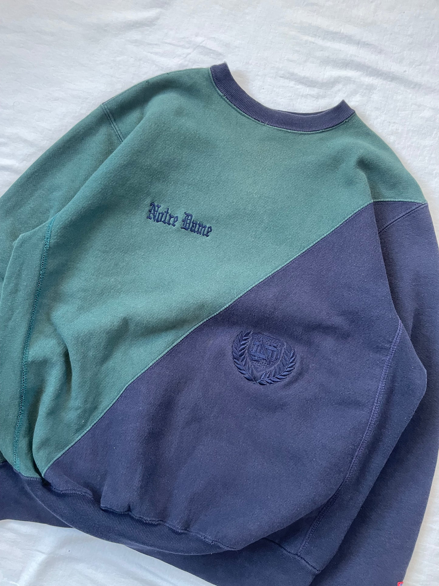 Vintage Notre Dame Crewneck Large
