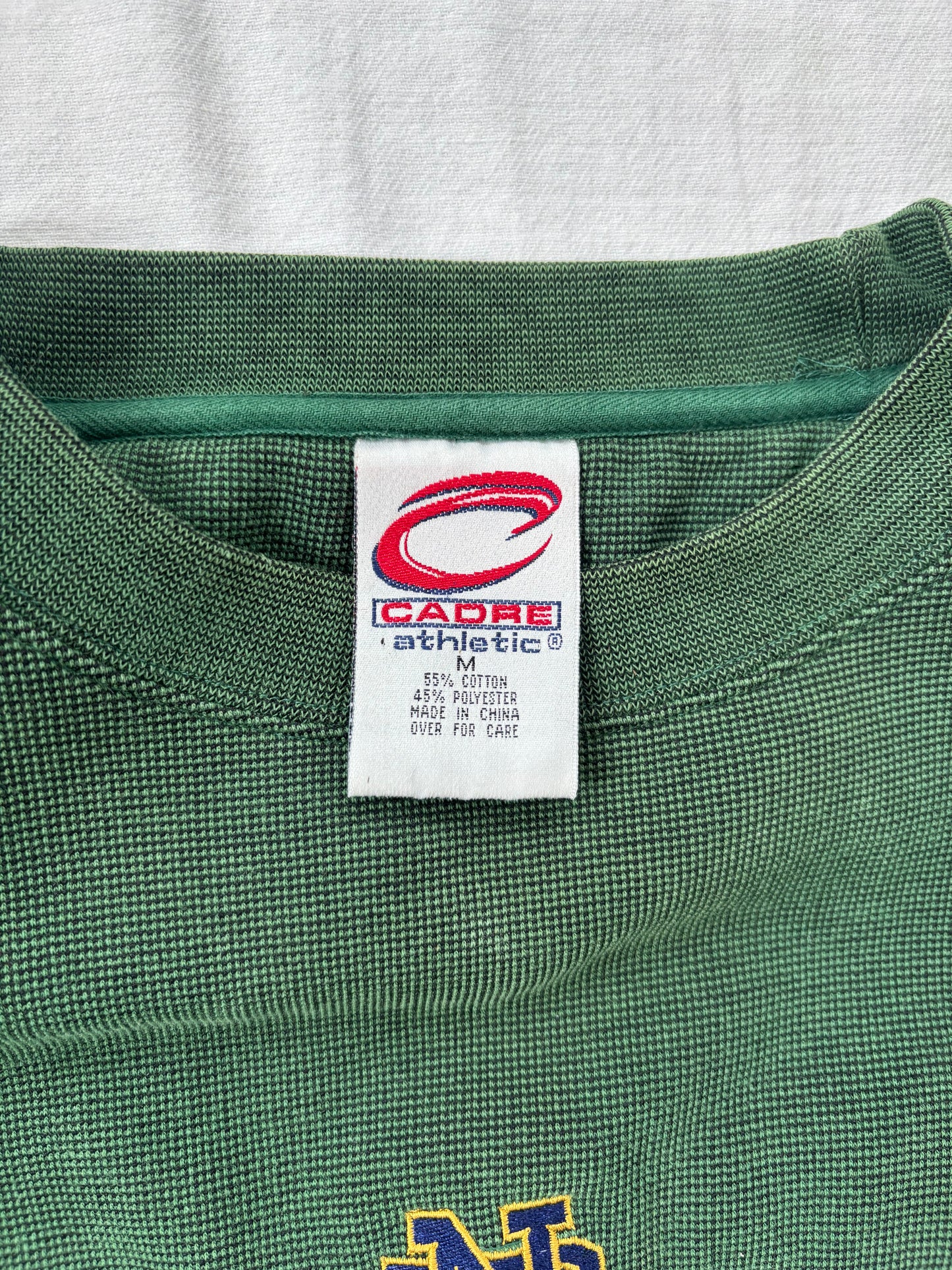 Vintage Notre Dame Green Crewneck Medium