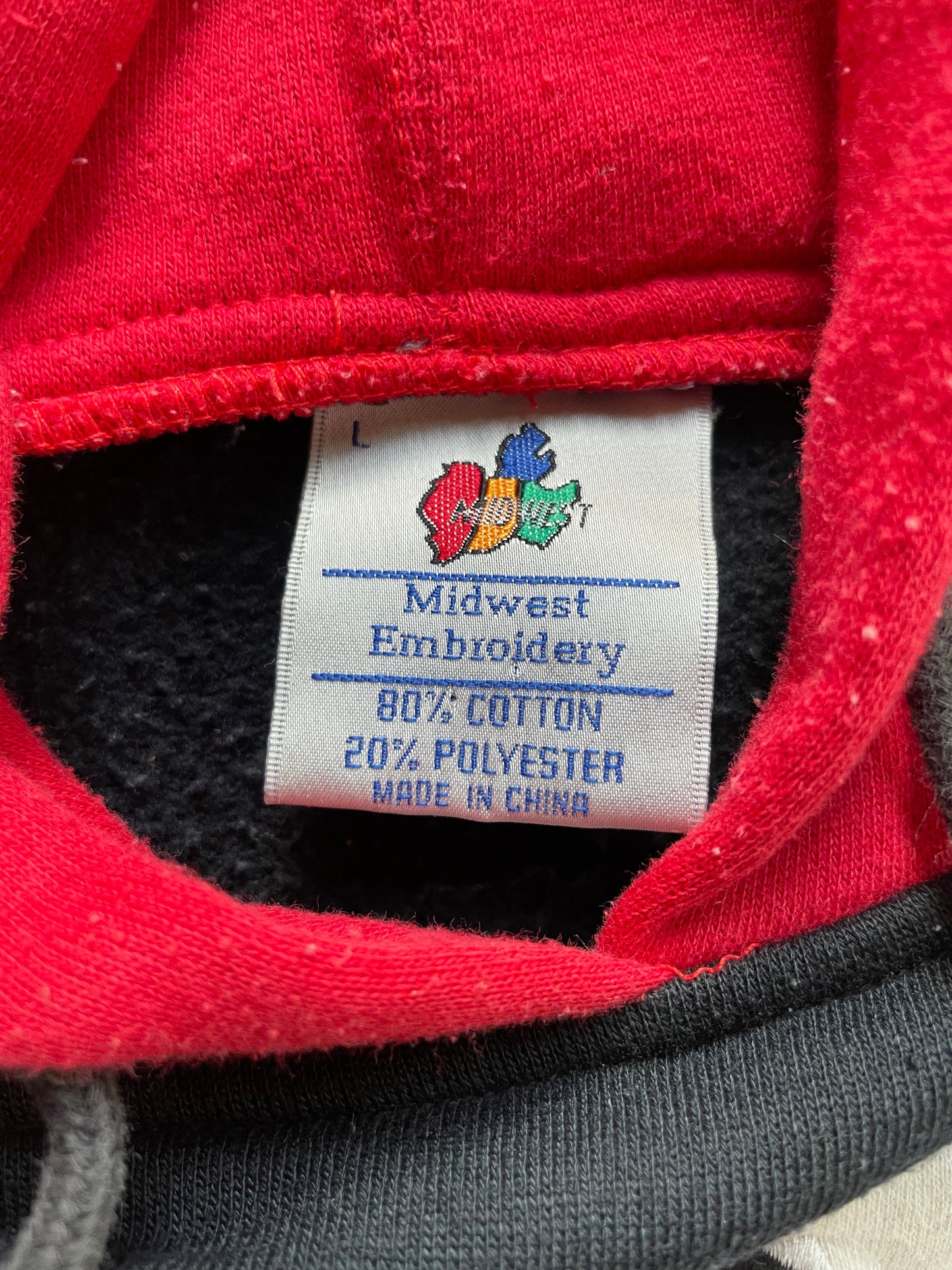 Vintage Indiana Hoosiers Hoodie Large