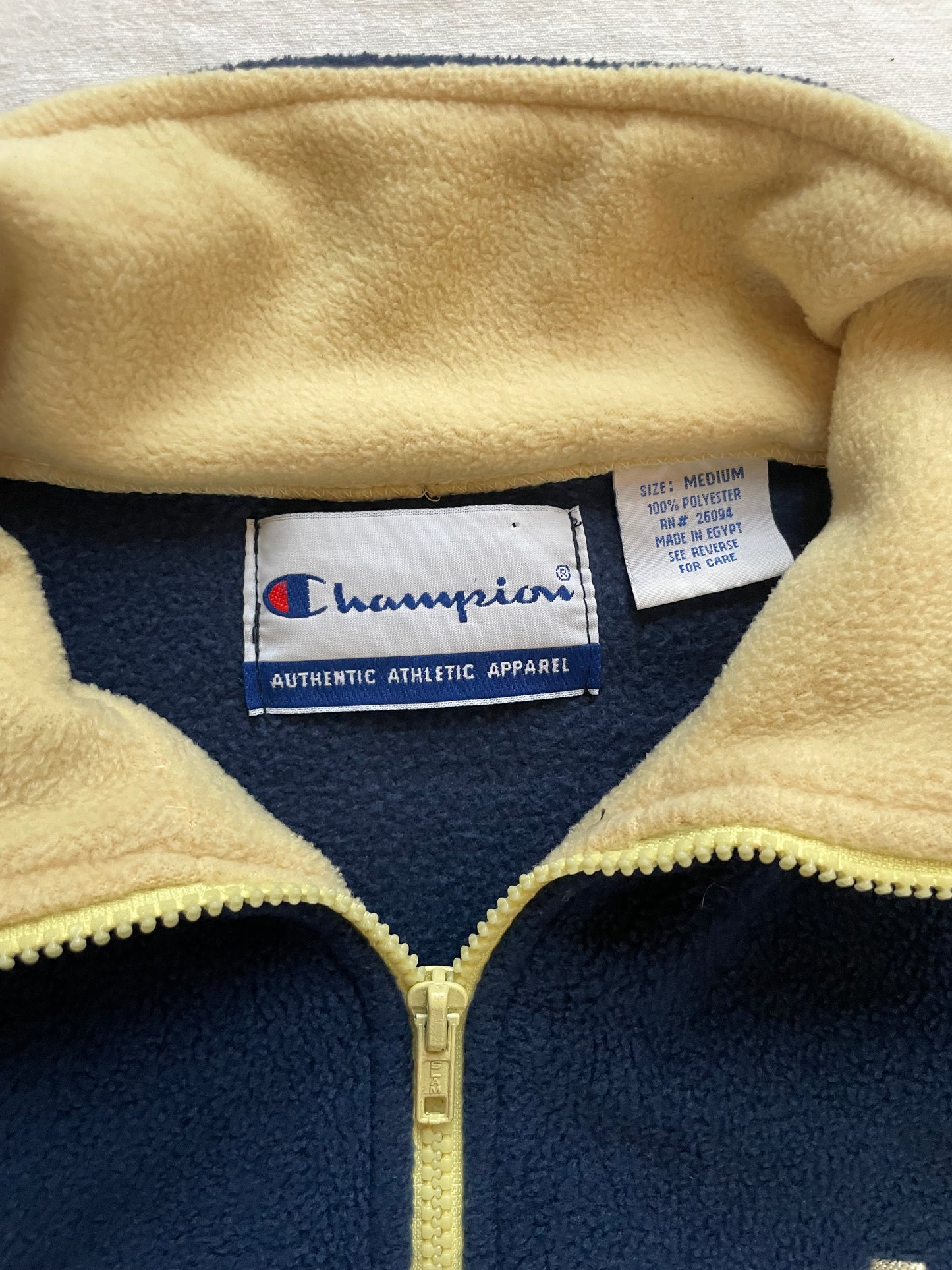 Vintage Notre Dame Fleece Quarter Zip Medium