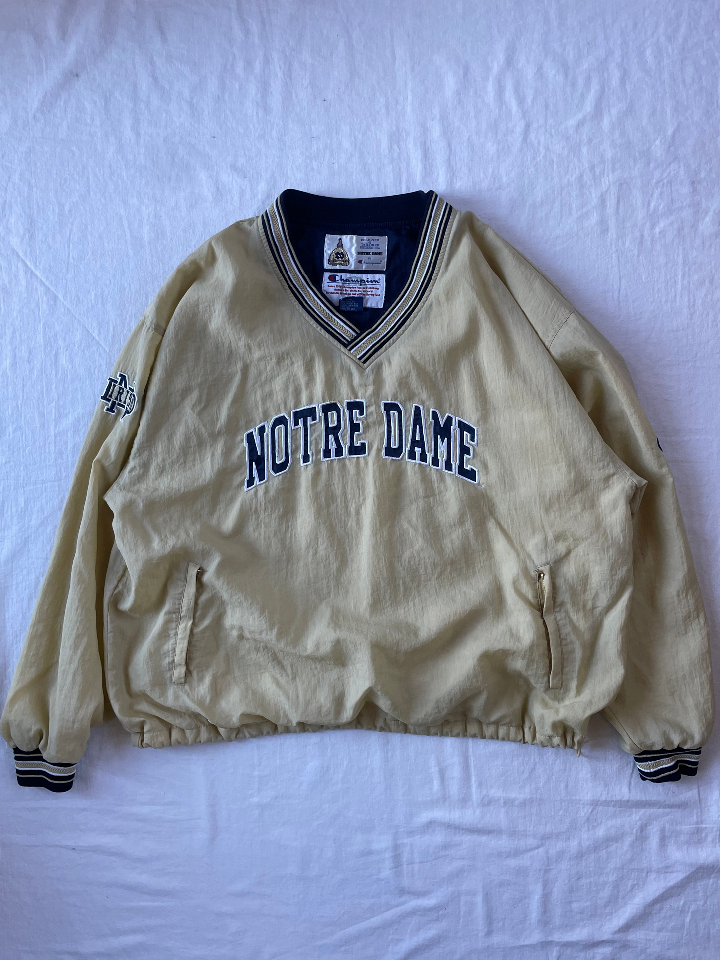 Vintage Notre Dame Pullover Windbreaker