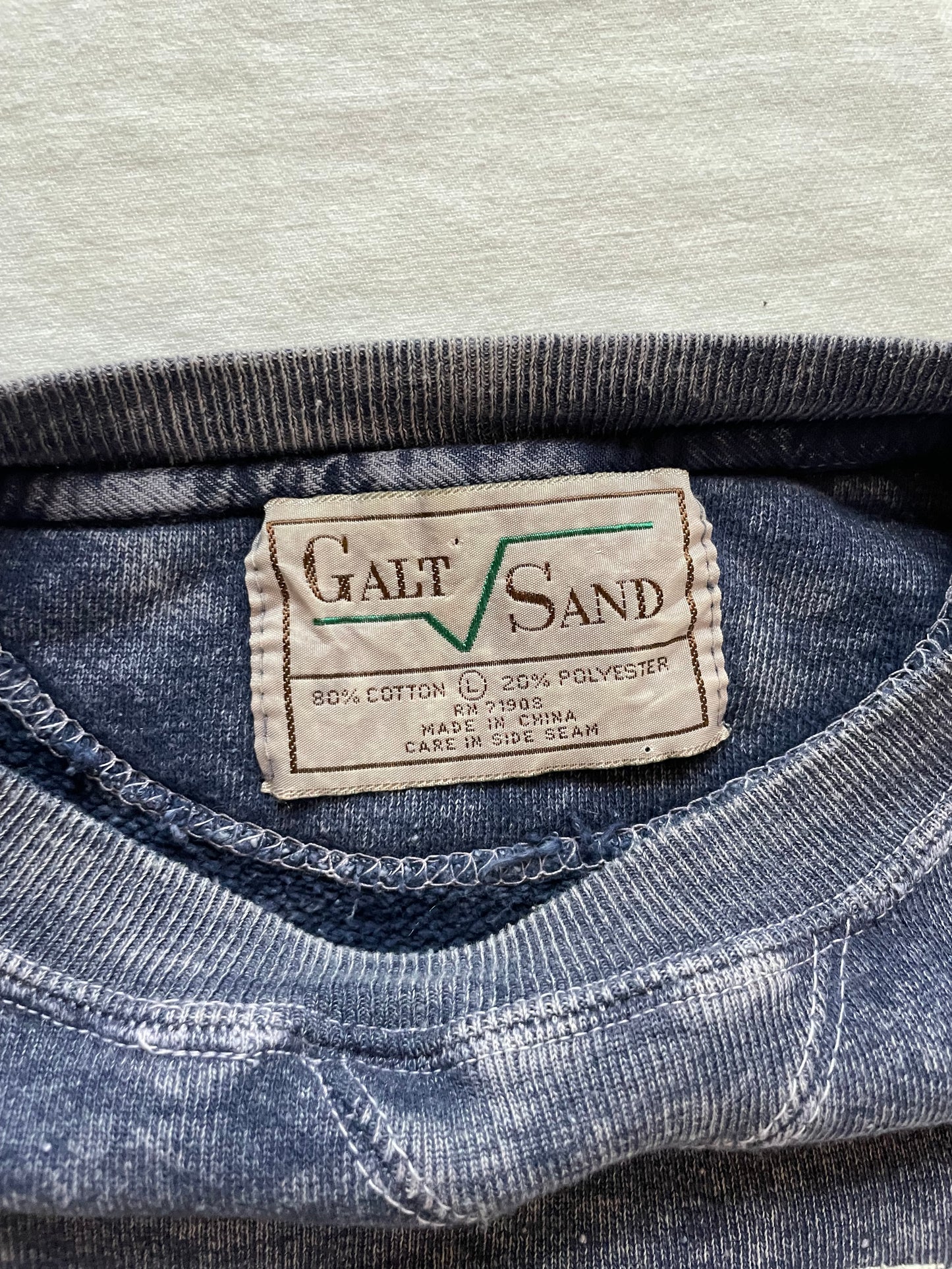 Vintage Notre Dame Acid Washed Crewneck Large/XLarge