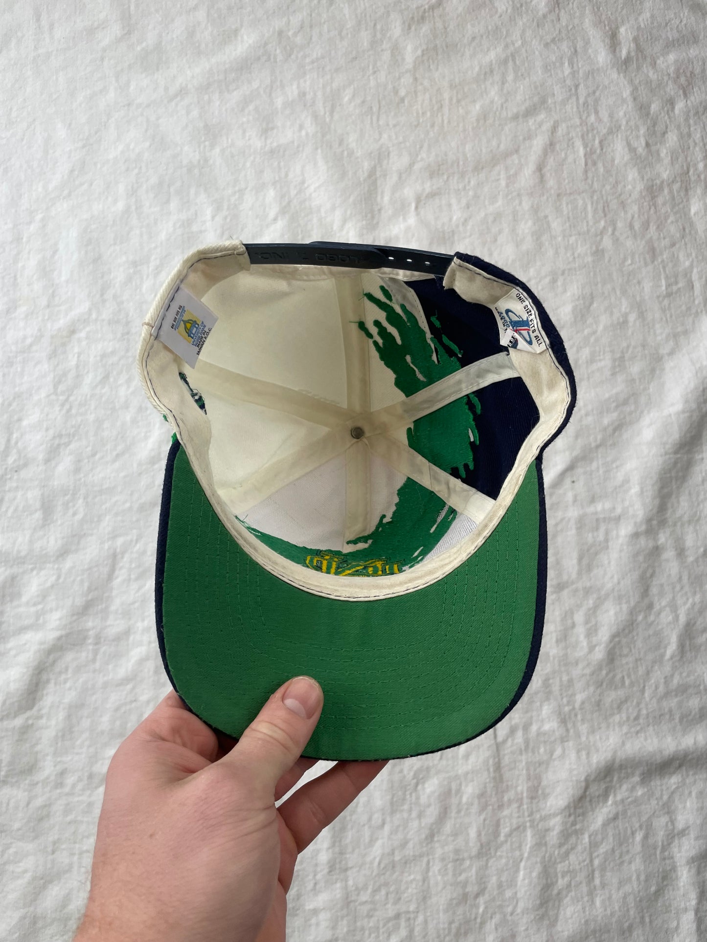 Vintage Notre Dame Splash SnapBack Hat