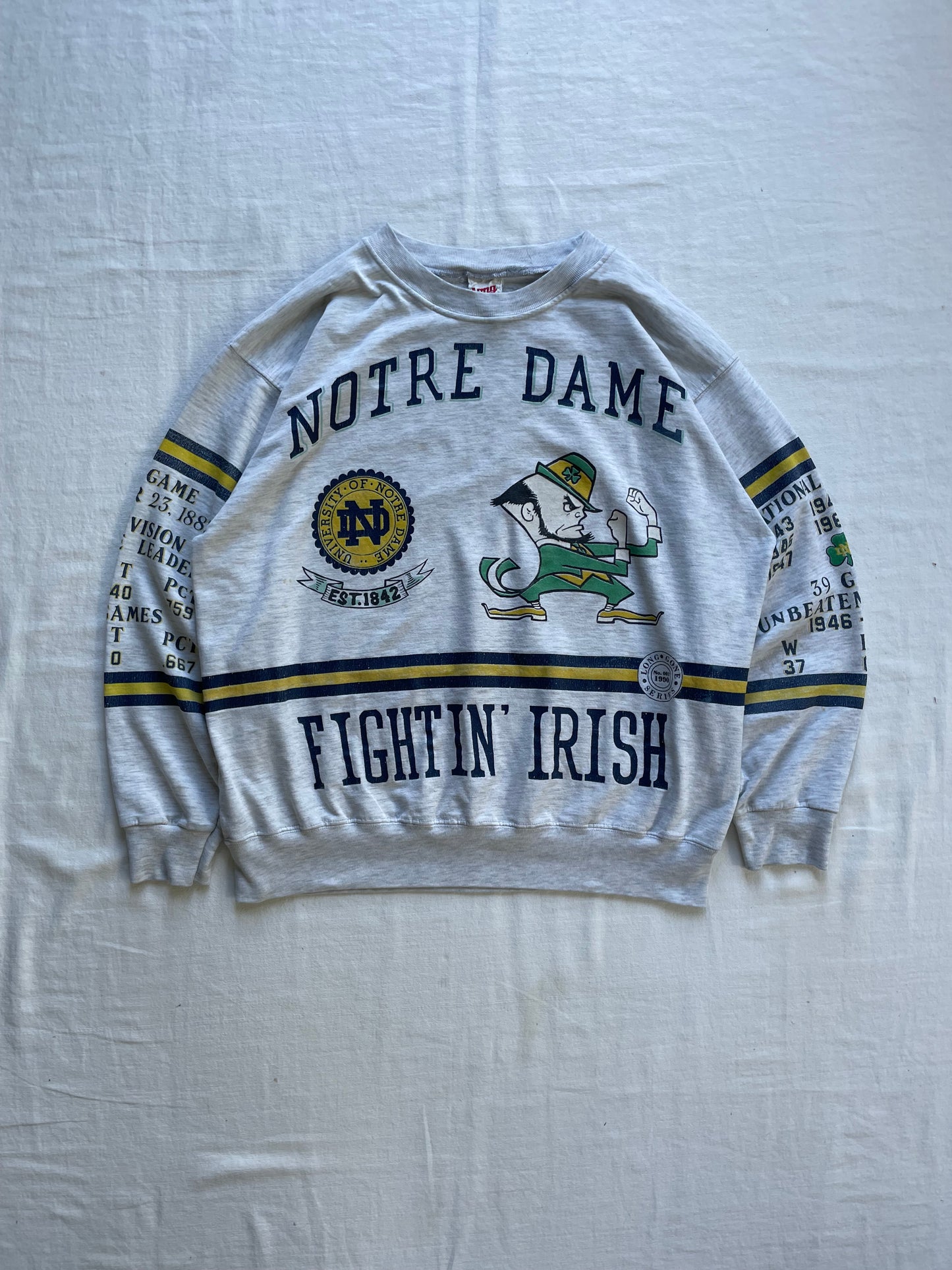Vintage Notre Dame Championship Crewneck Medium