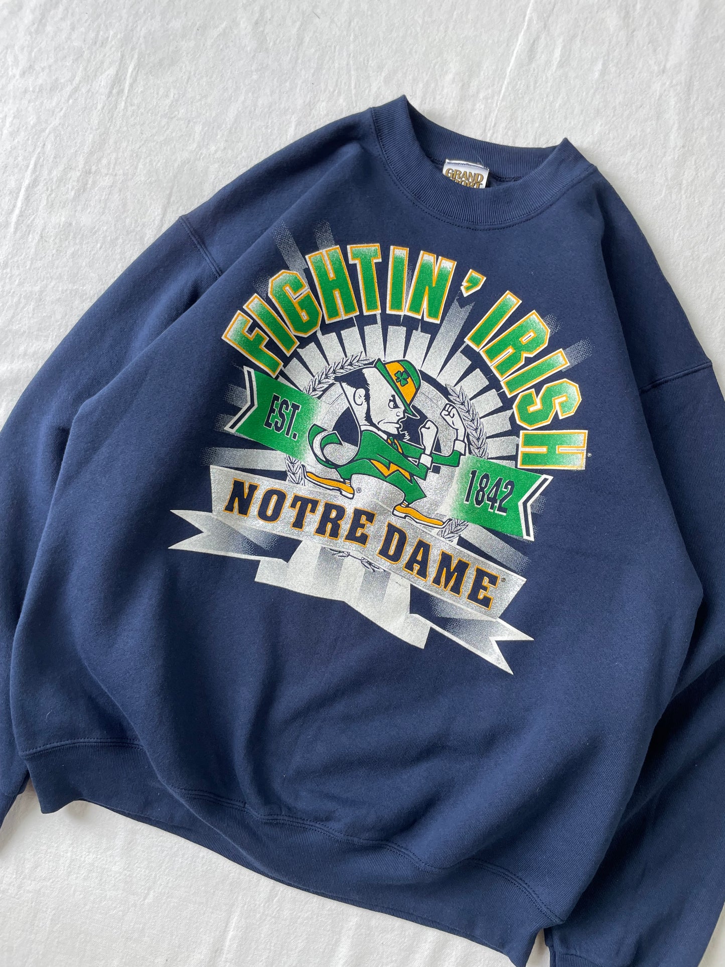Vintage Notre Dame Fightin Irish Crewneck XLarge