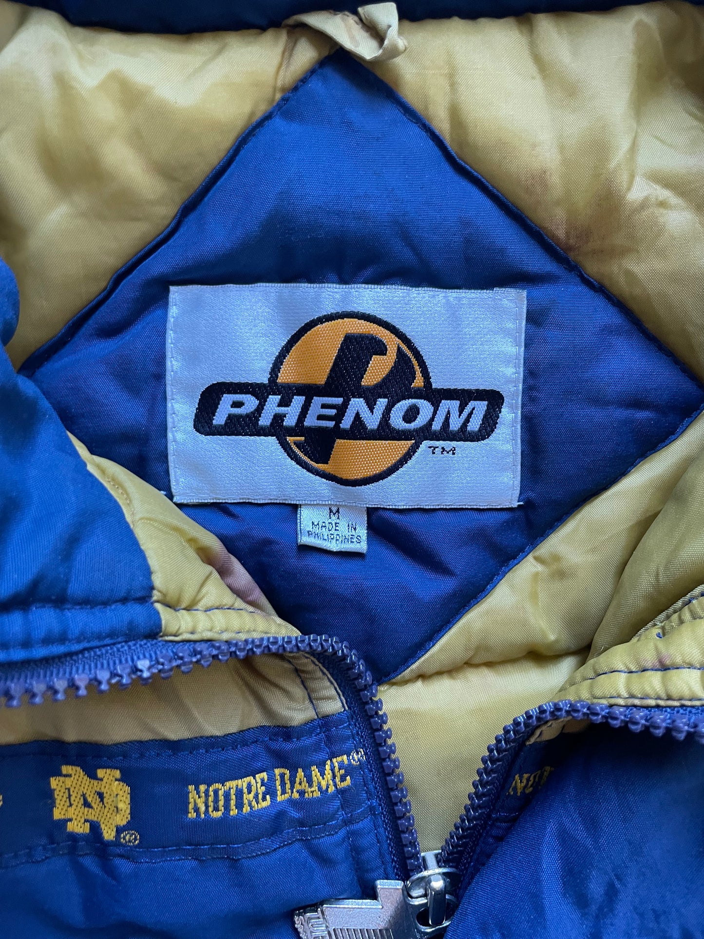 Vintage Notre Dame Puffer Jacket Medium/Large