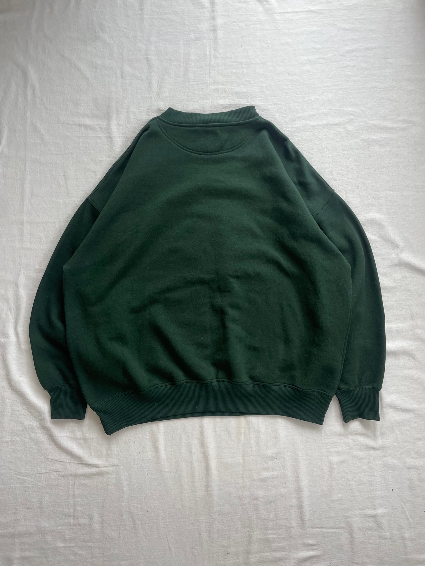 Vintage Notre Dame Green Football Crewneck XLarge