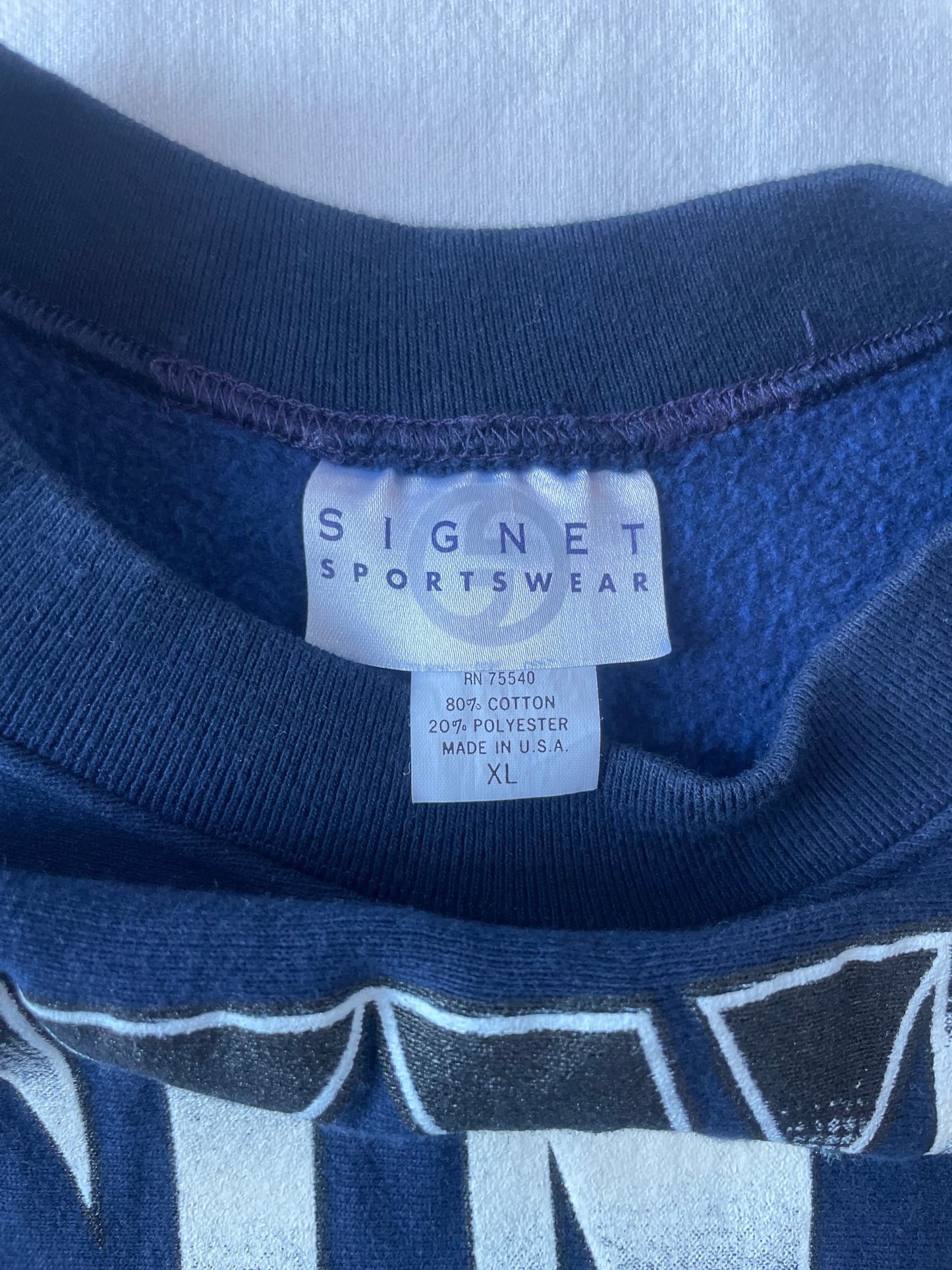 Vintage Notre Dame Snoopy Crewneck XLarge