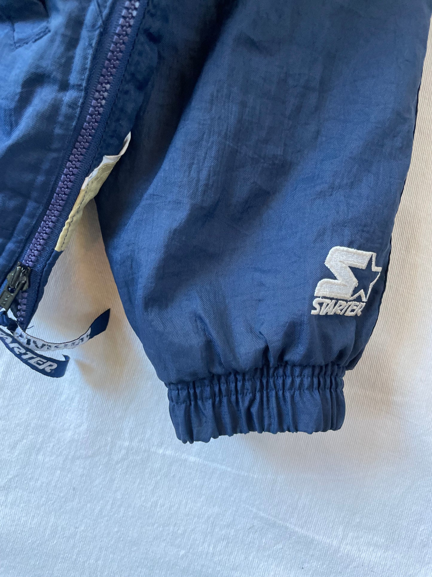 Vintage Notre Dame Starter Puffer Jacket Large