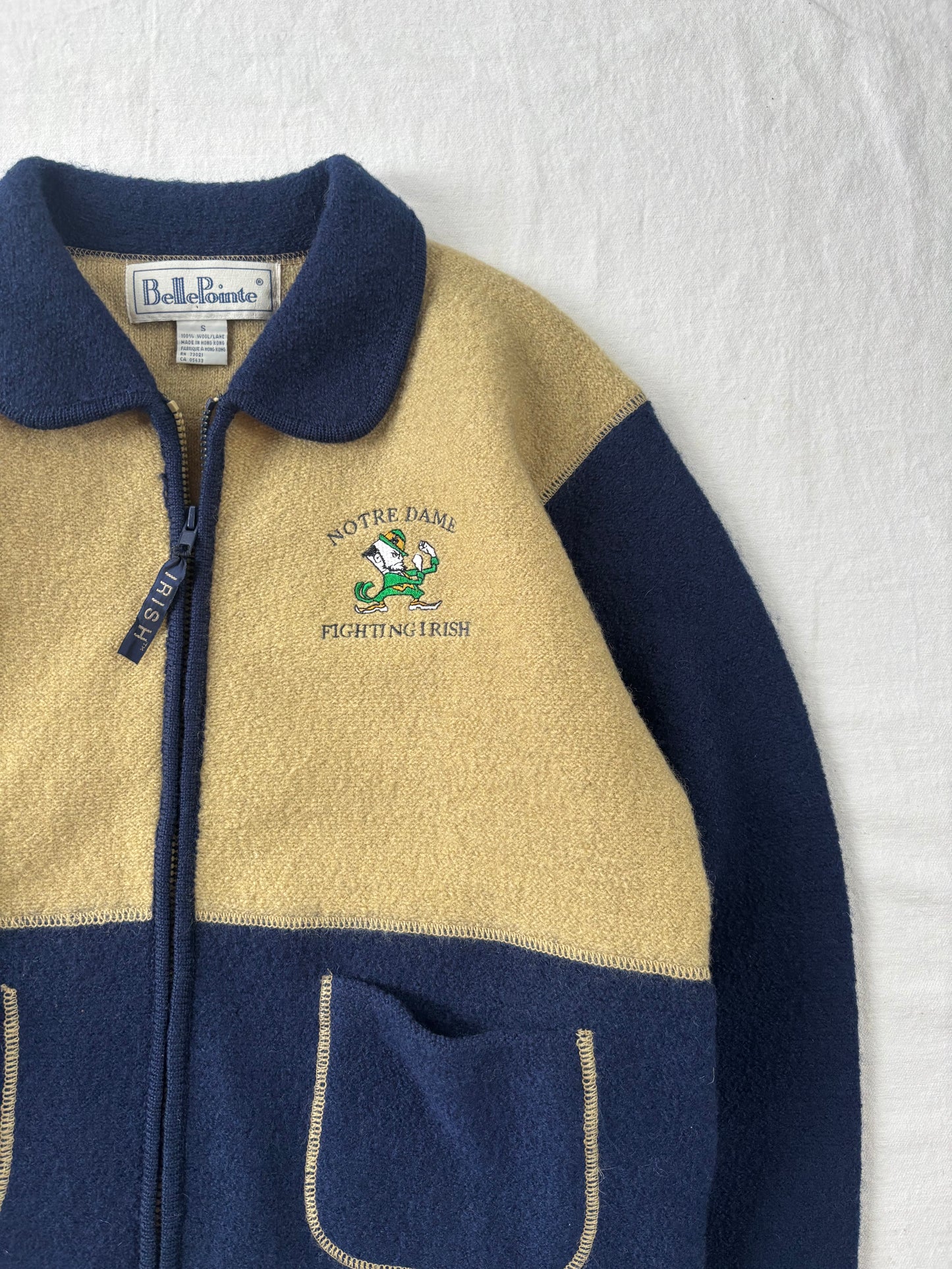 Vintage Notre Dame Zip Up Jacket Women’s Small