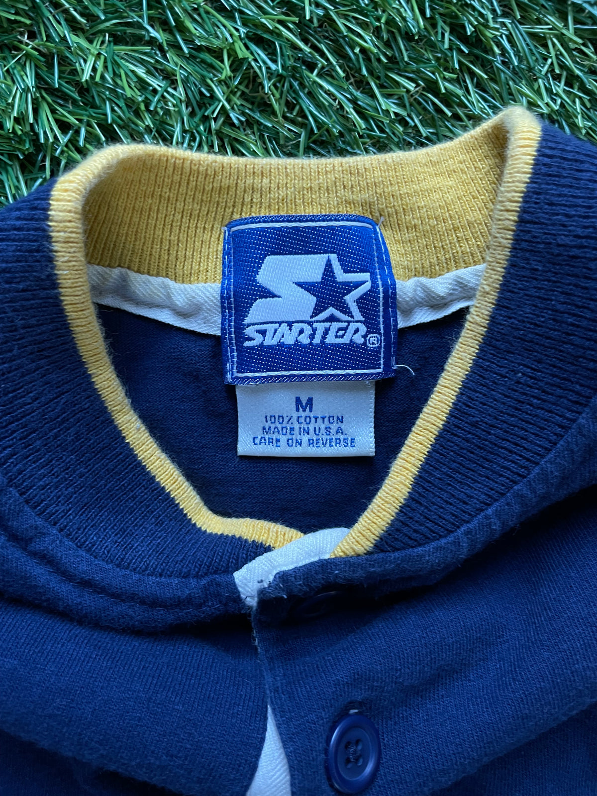 Vintage Notre Dame Henley Long Sleeve Shirt Medium