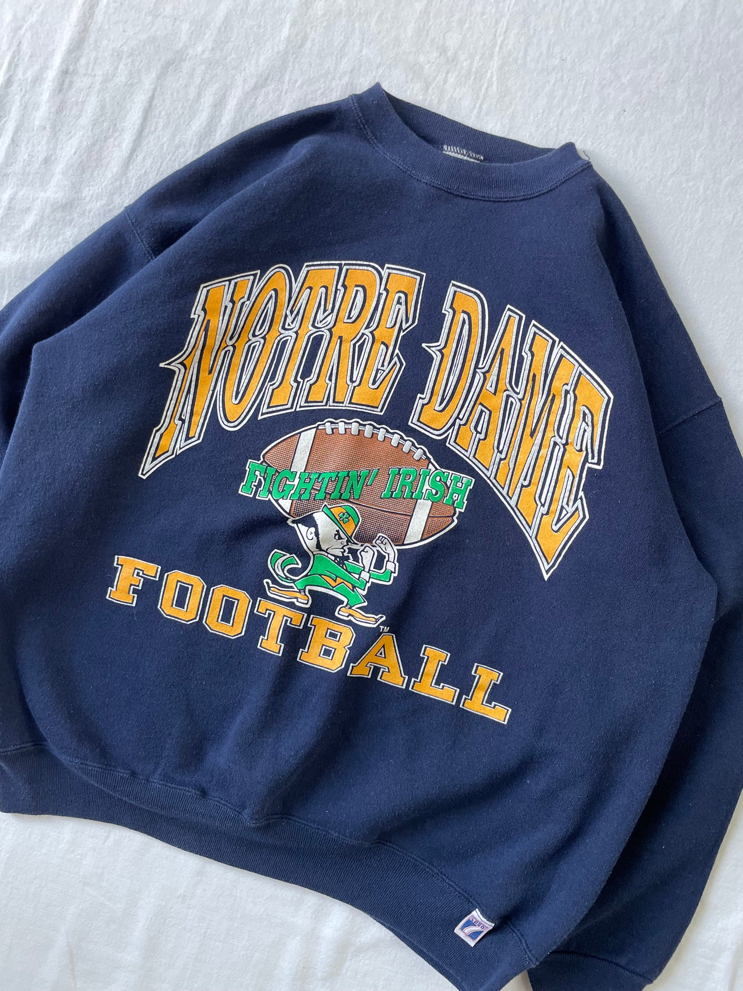 Vintage Notre Dame Football Crewneck XLarge