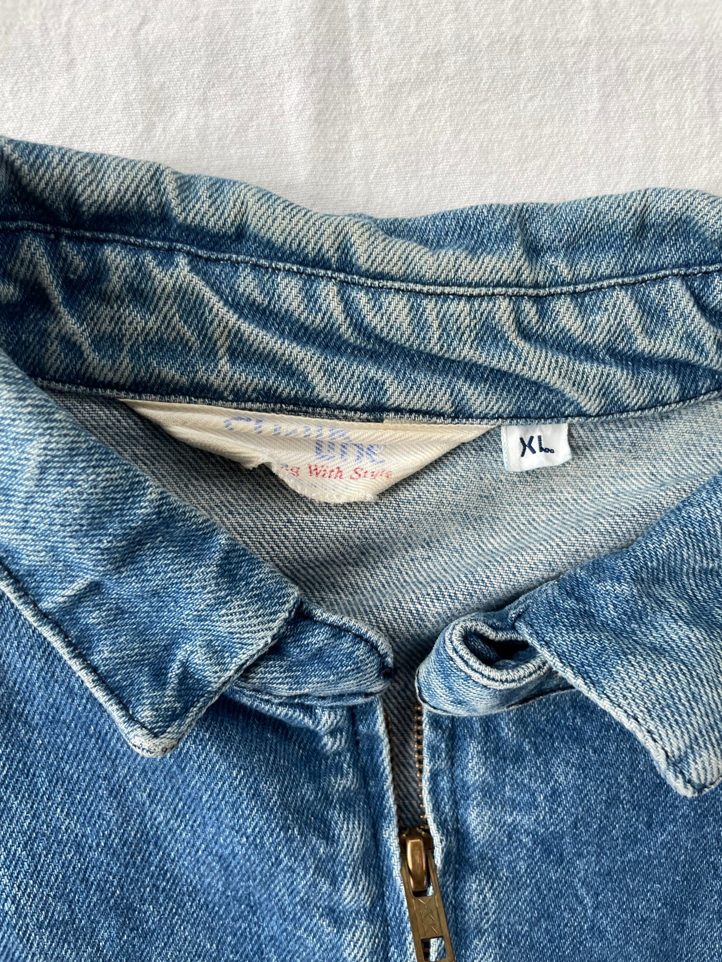 Vintage Notre Dame Denim Jacket XLarge