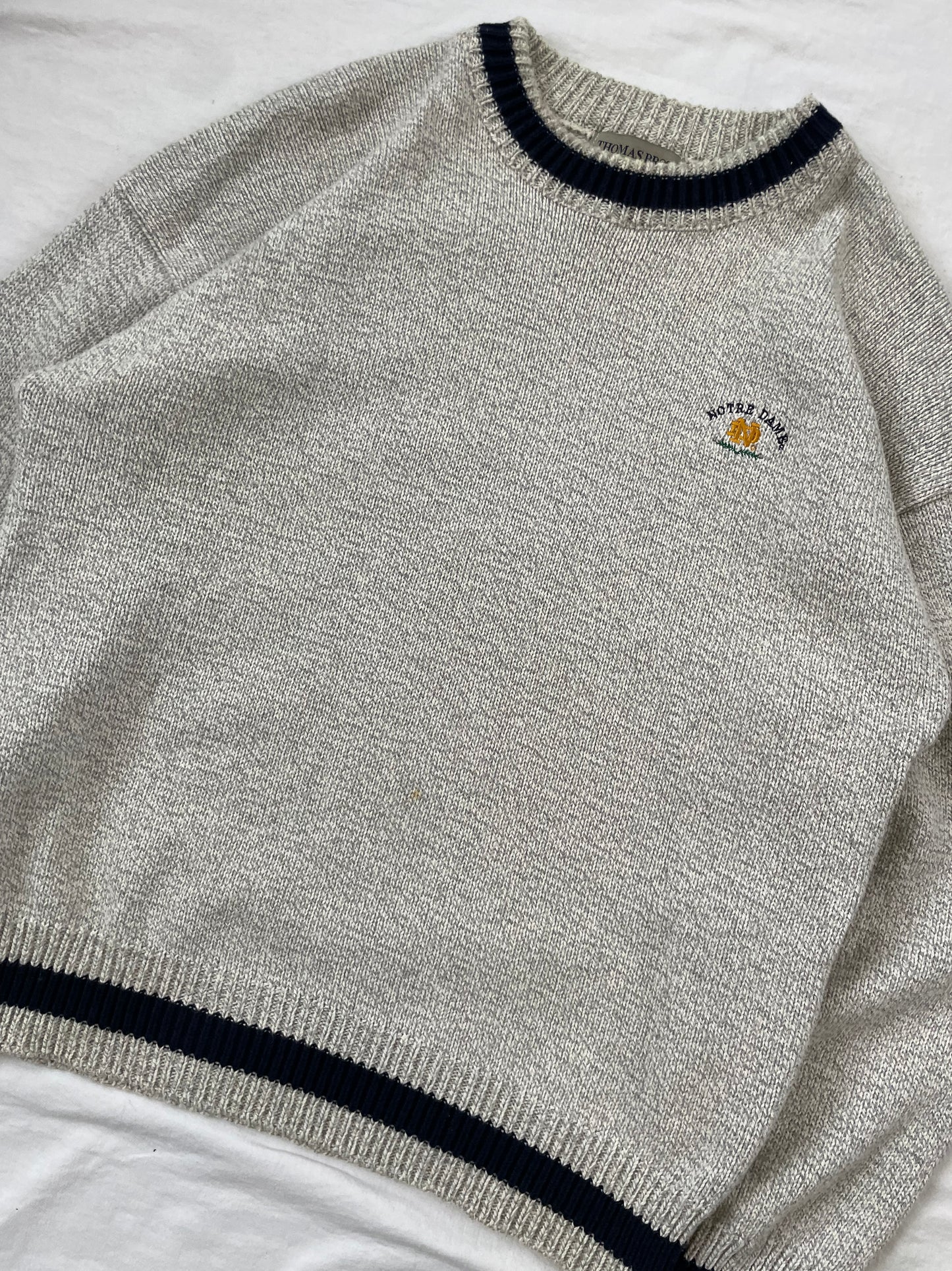 Vintage Notre Dame Sweater XLarge