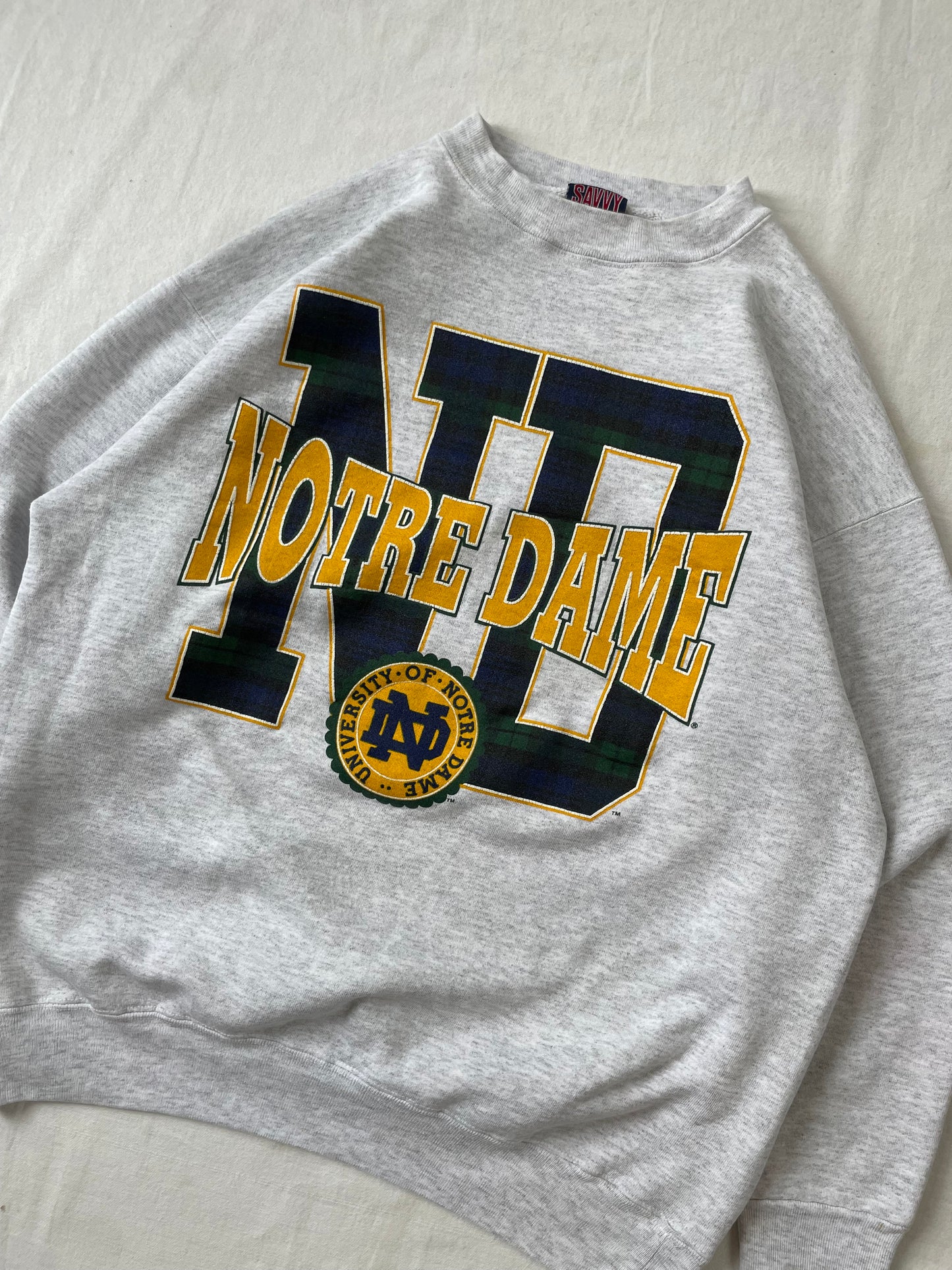 Vintage Notre Dame Crewneck XLarge