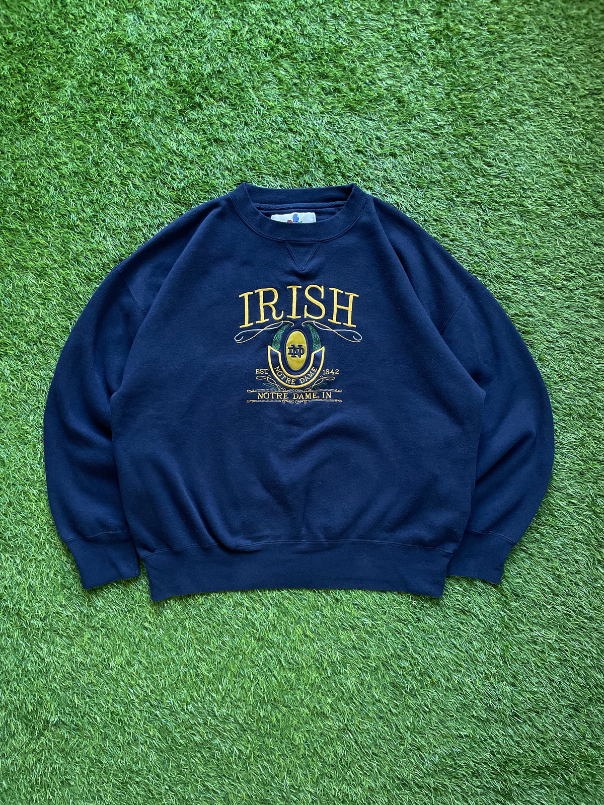 Vintage Notre Dame Irish Crewneck Sweatshirt XLarge