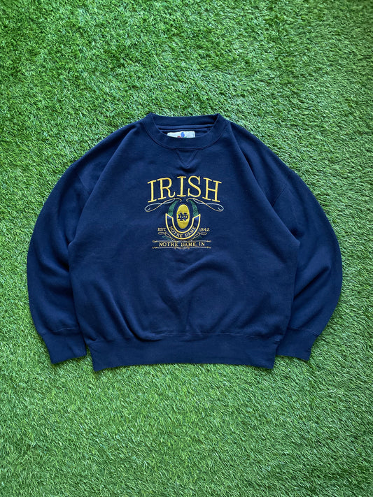 Vintage Notre Dame Irish Crewneck Sweatshirt XLarge
