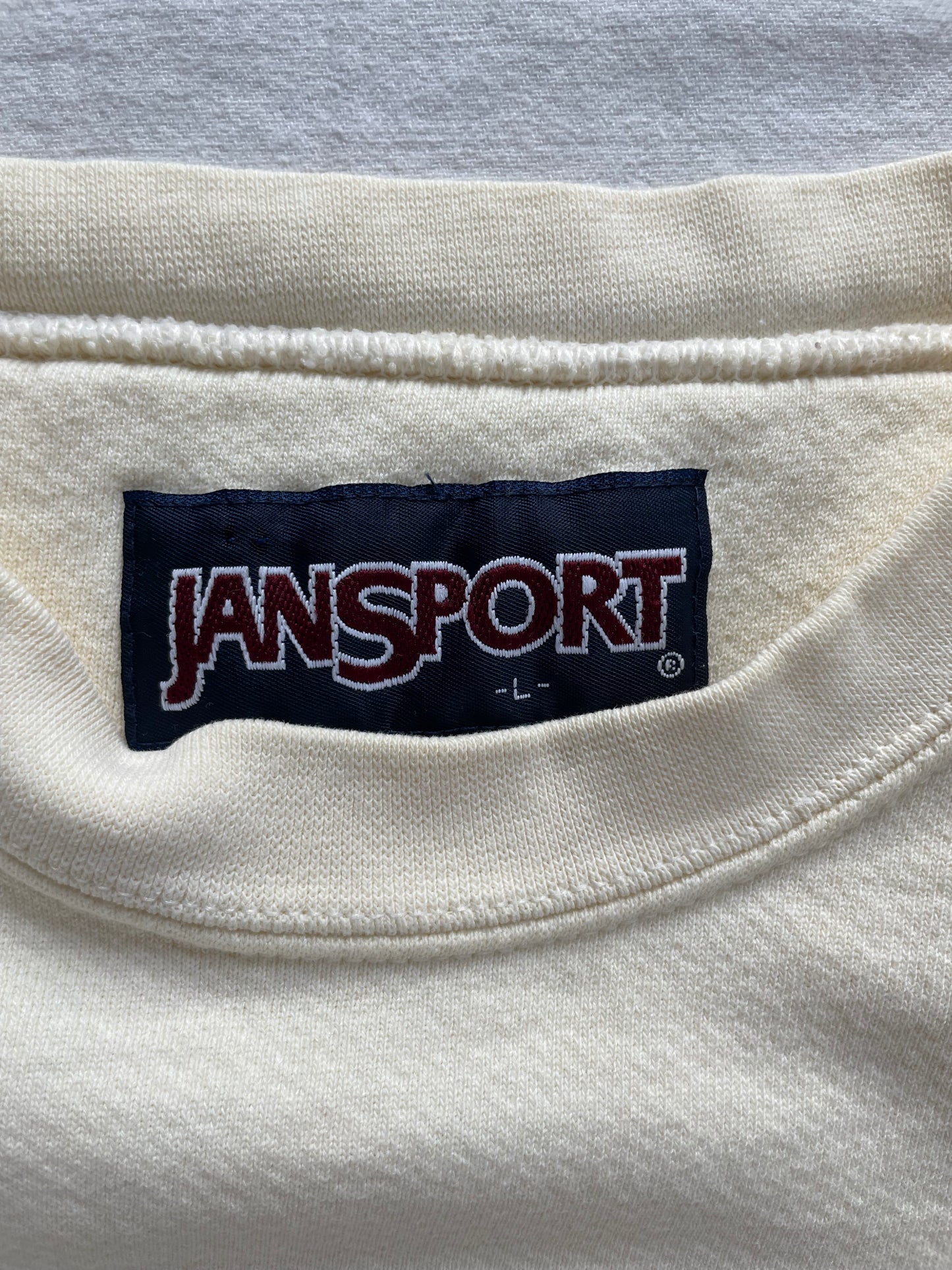 Vintage University of Notre Dame Cream Crewneck Large