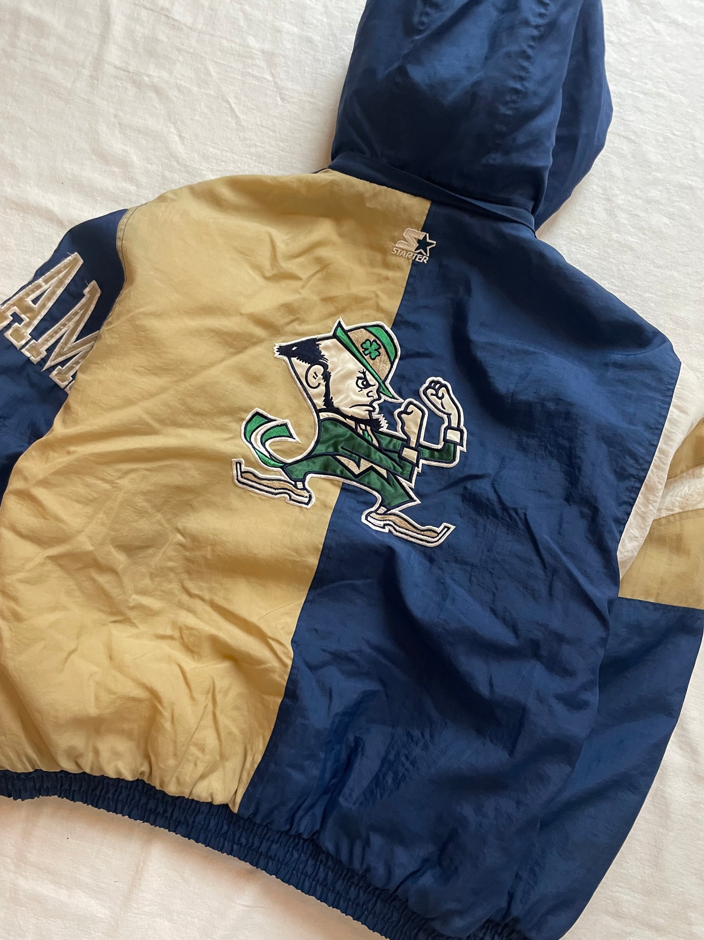 Vintage Notre Dame Puffer Jacket Large