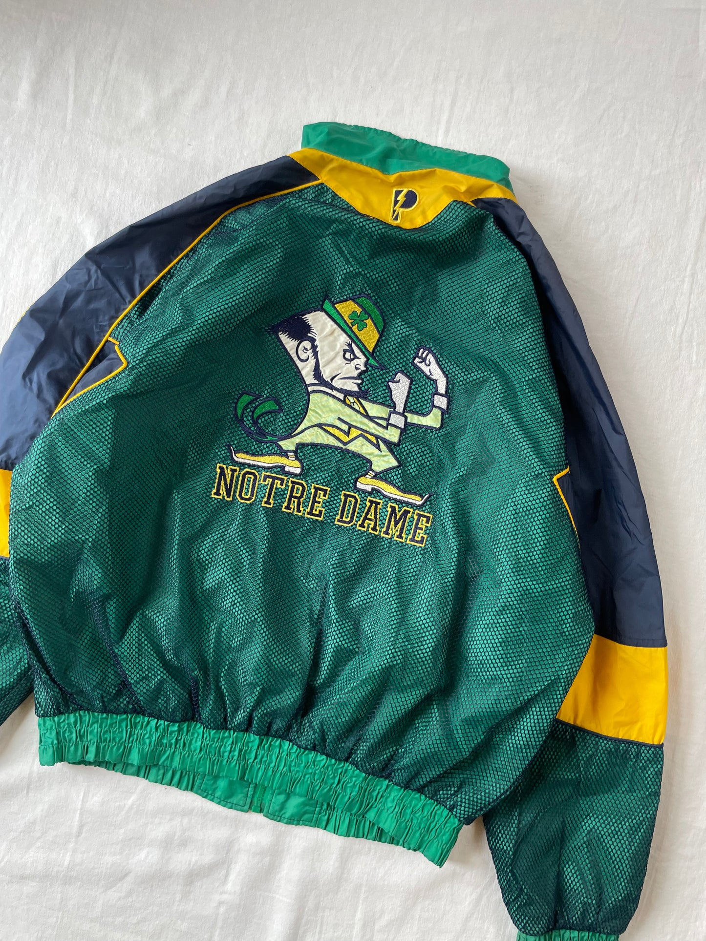 Vintage Notre Dame Windbreaker Jacket XLarge