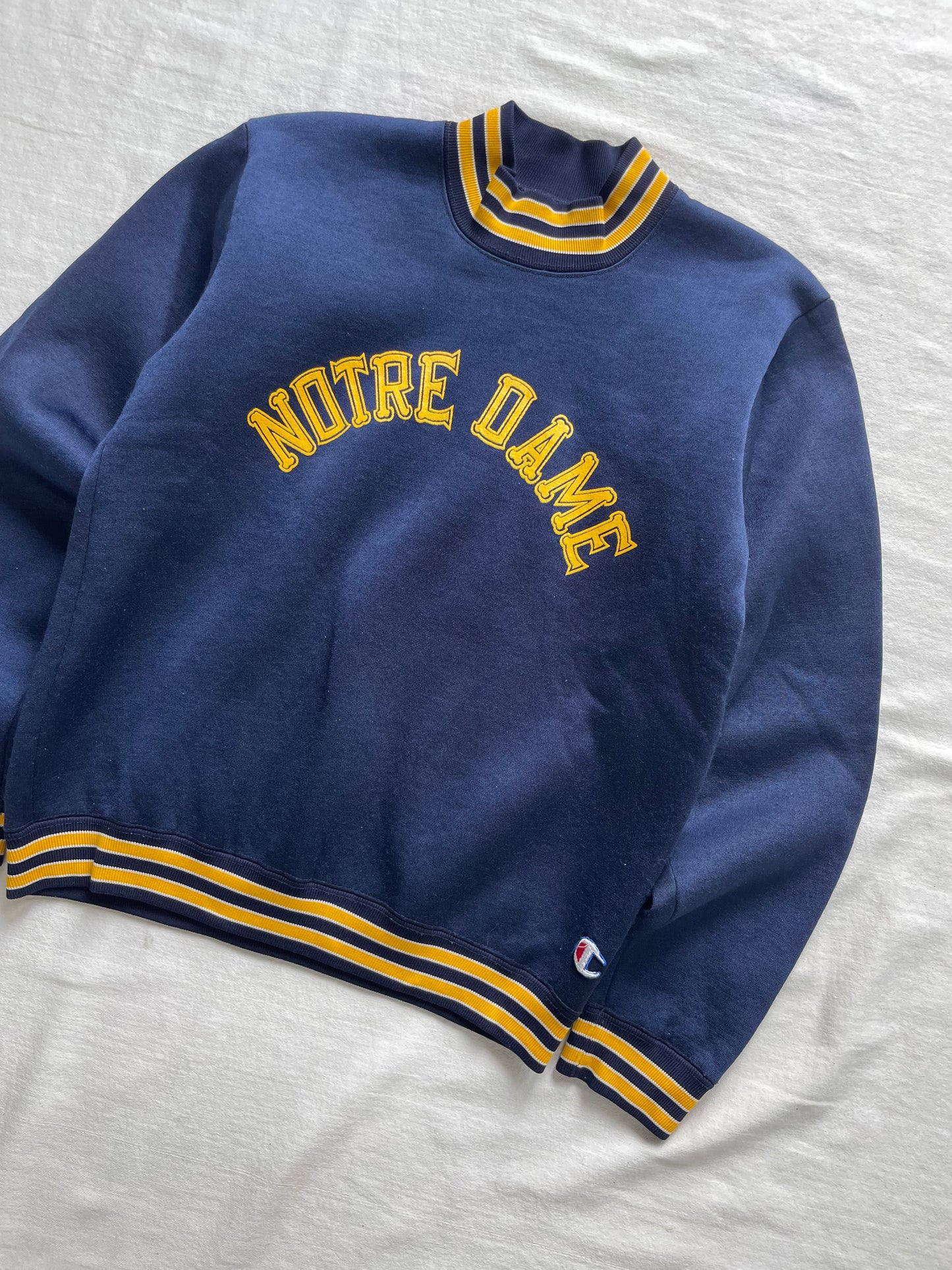 Vintage 80s Notre Dame Lou Holtz Style Champion Crewneck Small/Medium