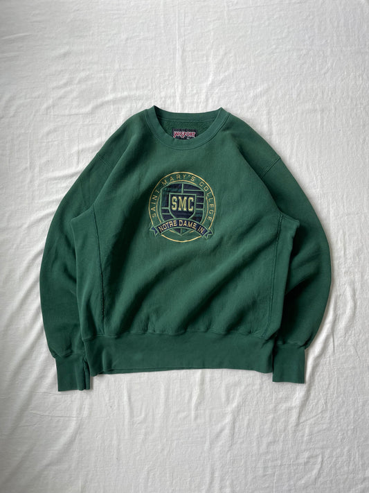 Vintage Saint Mary’s Green Crewneck XLarge