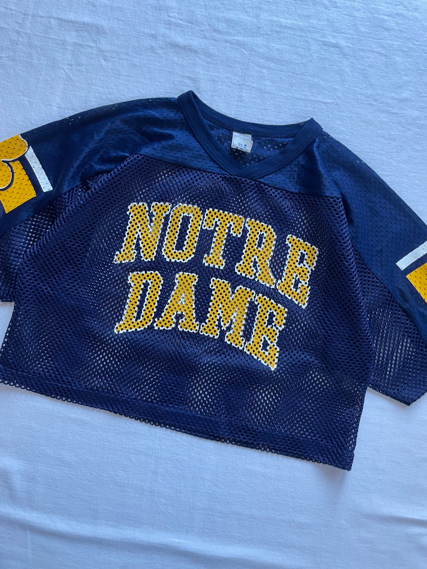 Vintage Notre Dame Cropped Practice Jersey Small/Medium