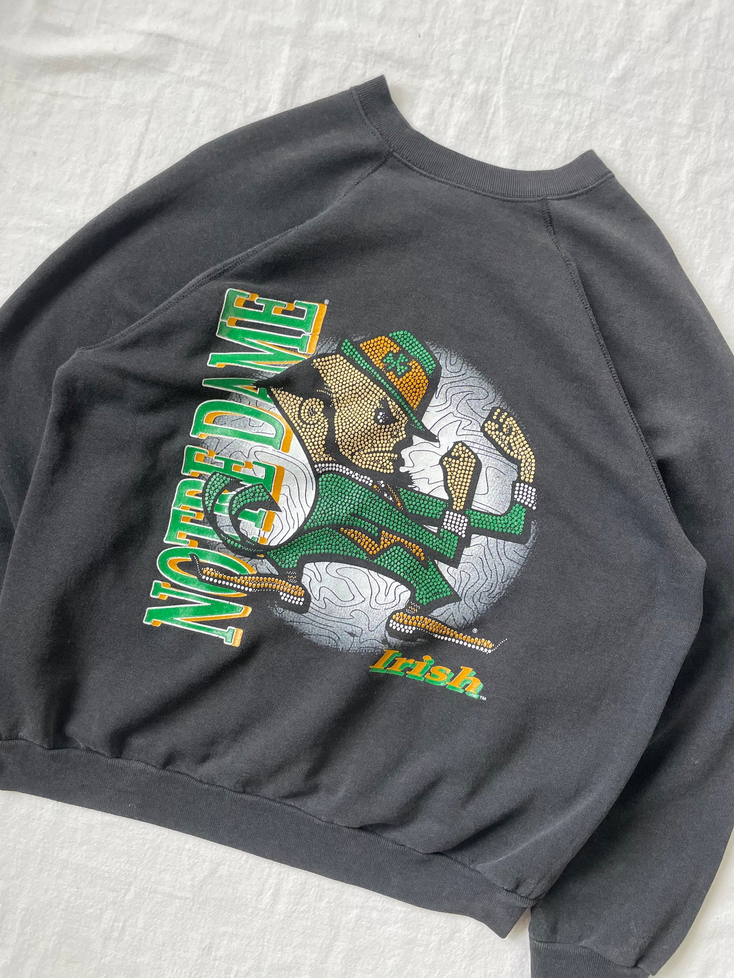 Vintage Notre Dame Irish Crewneck Large