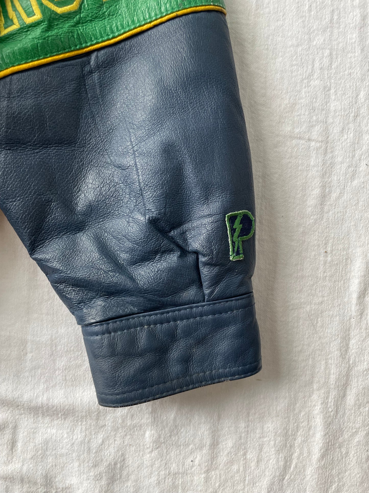 Vintage Notre Dame ProPlayer Leather Jacket Large
