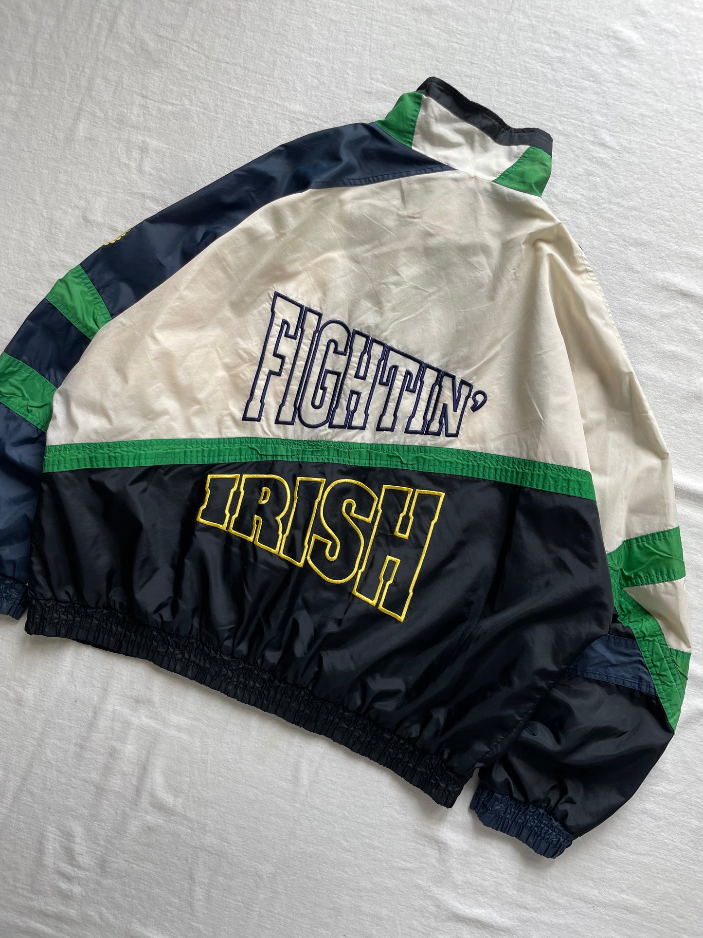 Vintage Notre Dame Fightin’ Irish Windbreaker Jacket XLarge