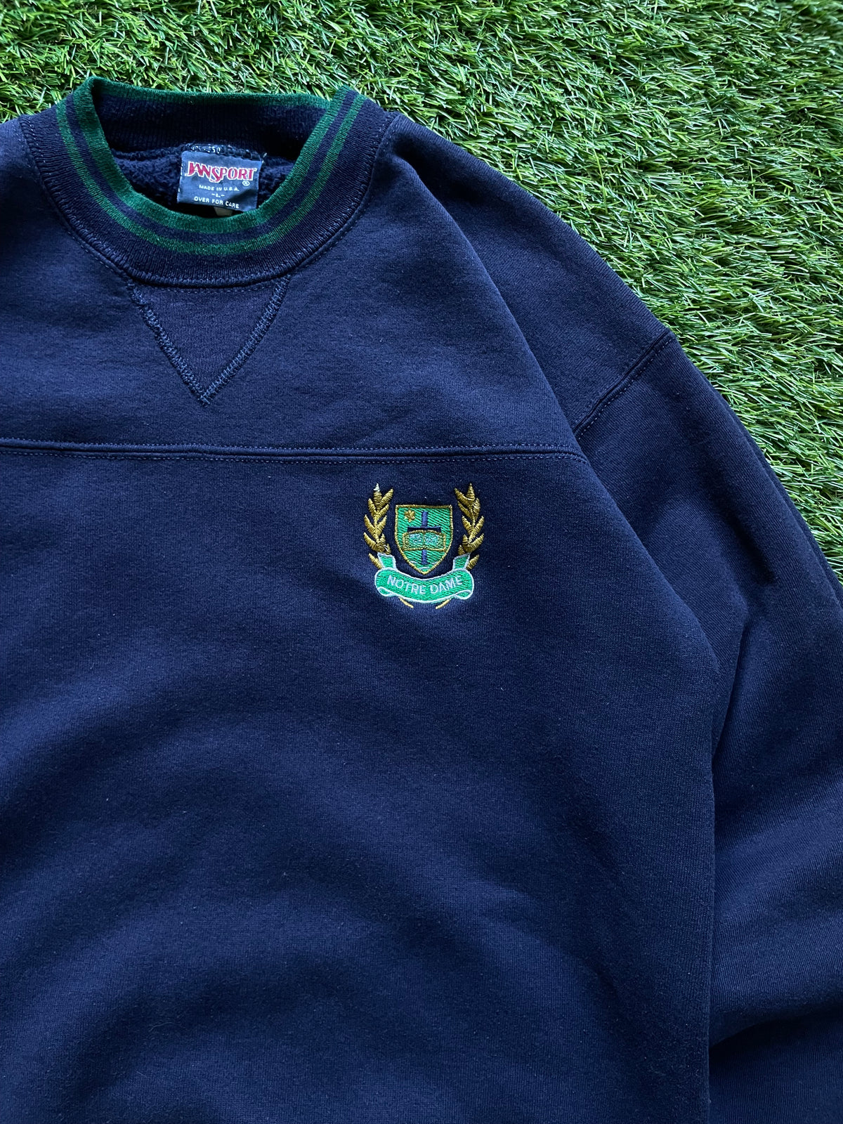 Vintage Notre Dame Crewneck Sweatshirt Large