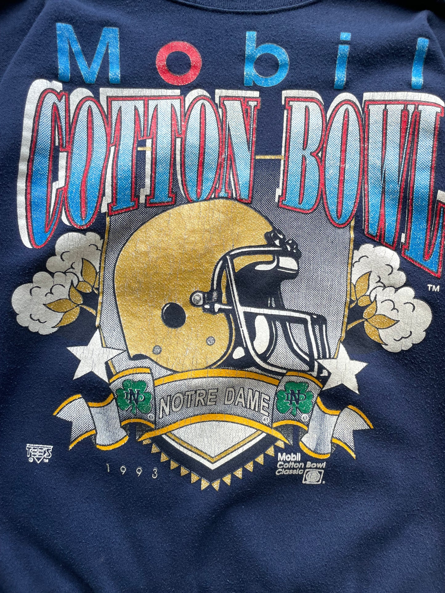 Vintage Notre Dame 1993 Cotton Bowl Football Crewneck Medium/Large