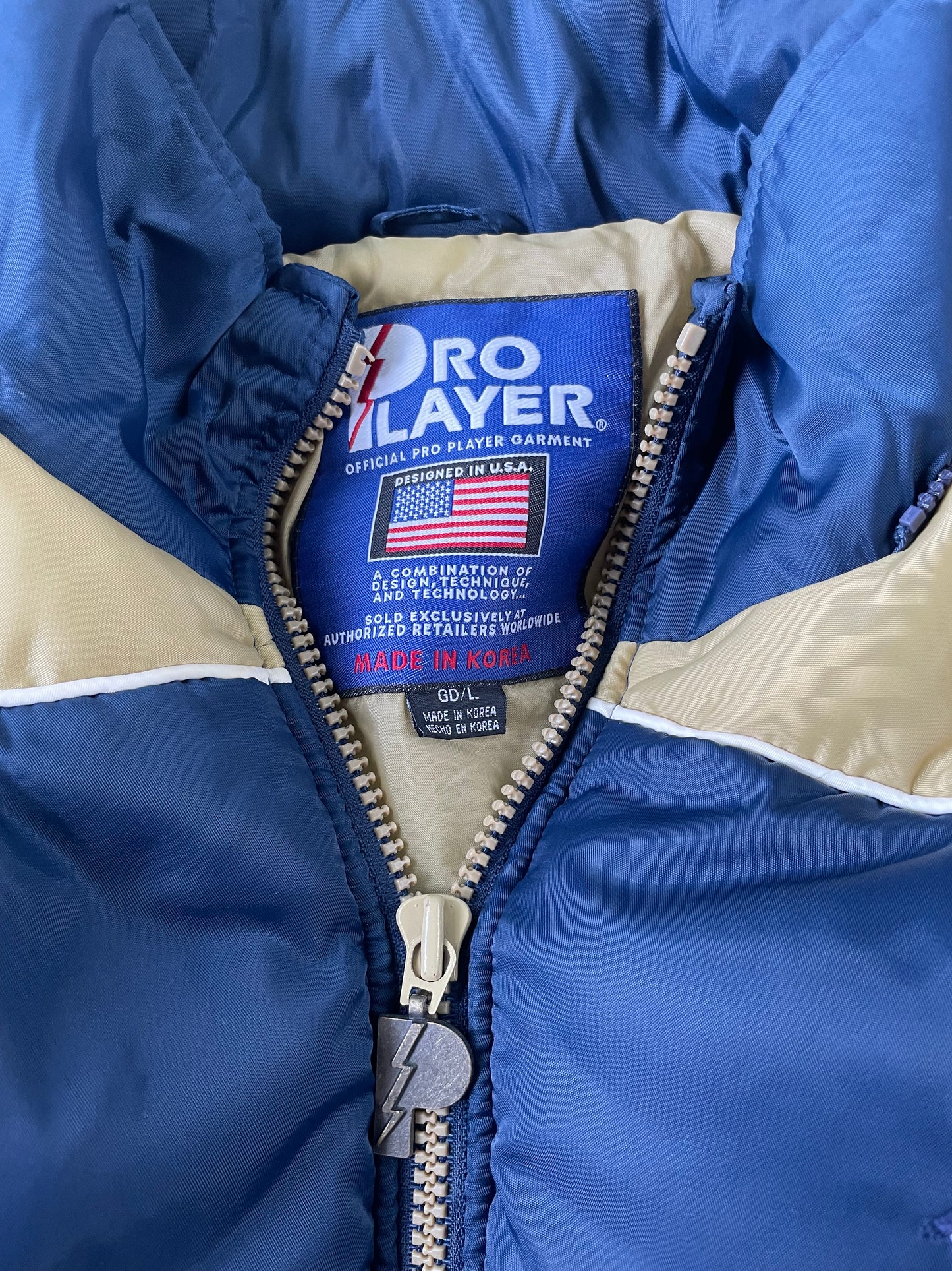 Vintage Notre Dame Fighter Irish Puffer Jacket Large