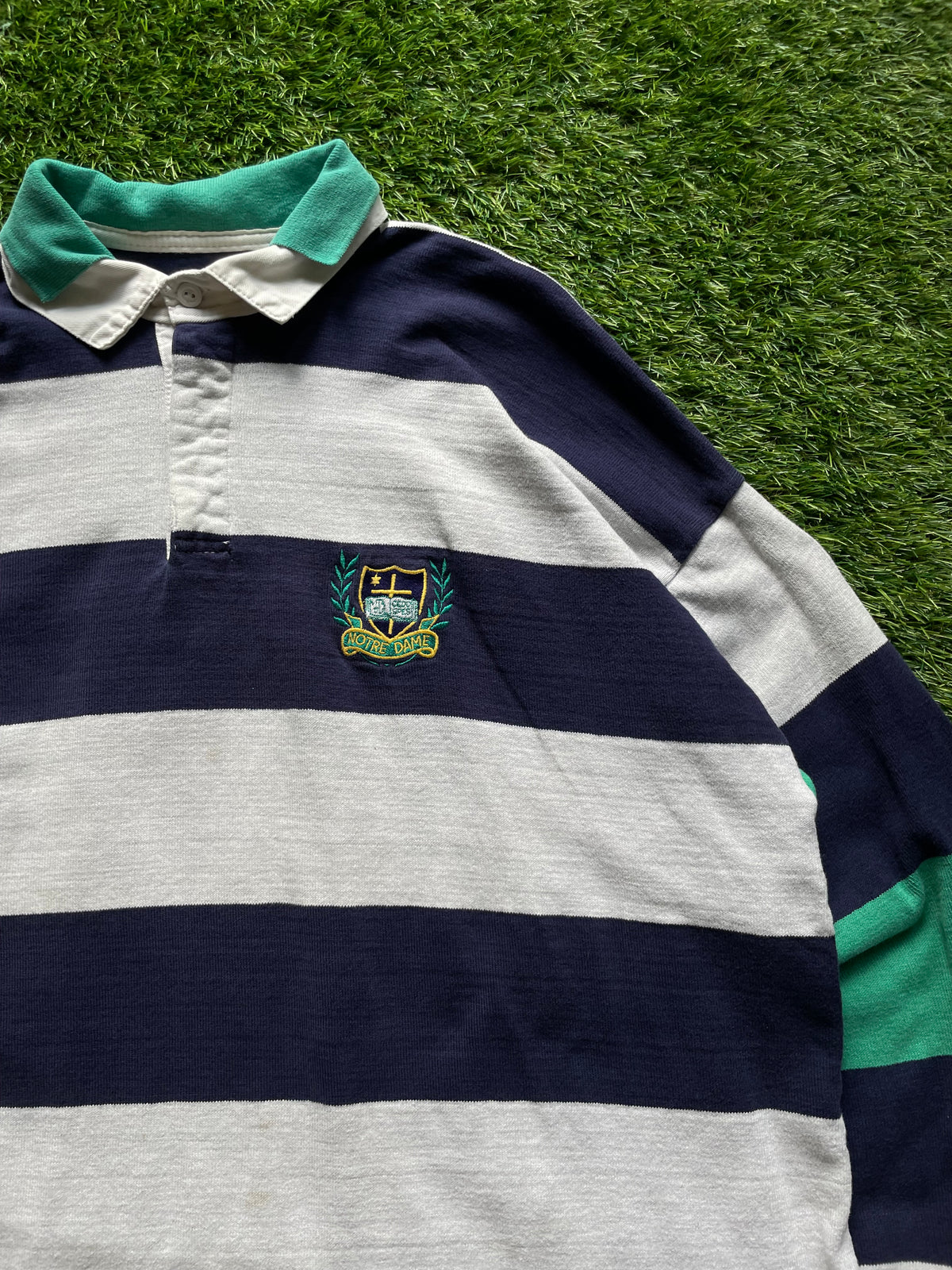 Vintage Notre Dame Rugby Polo XLarge/2XL