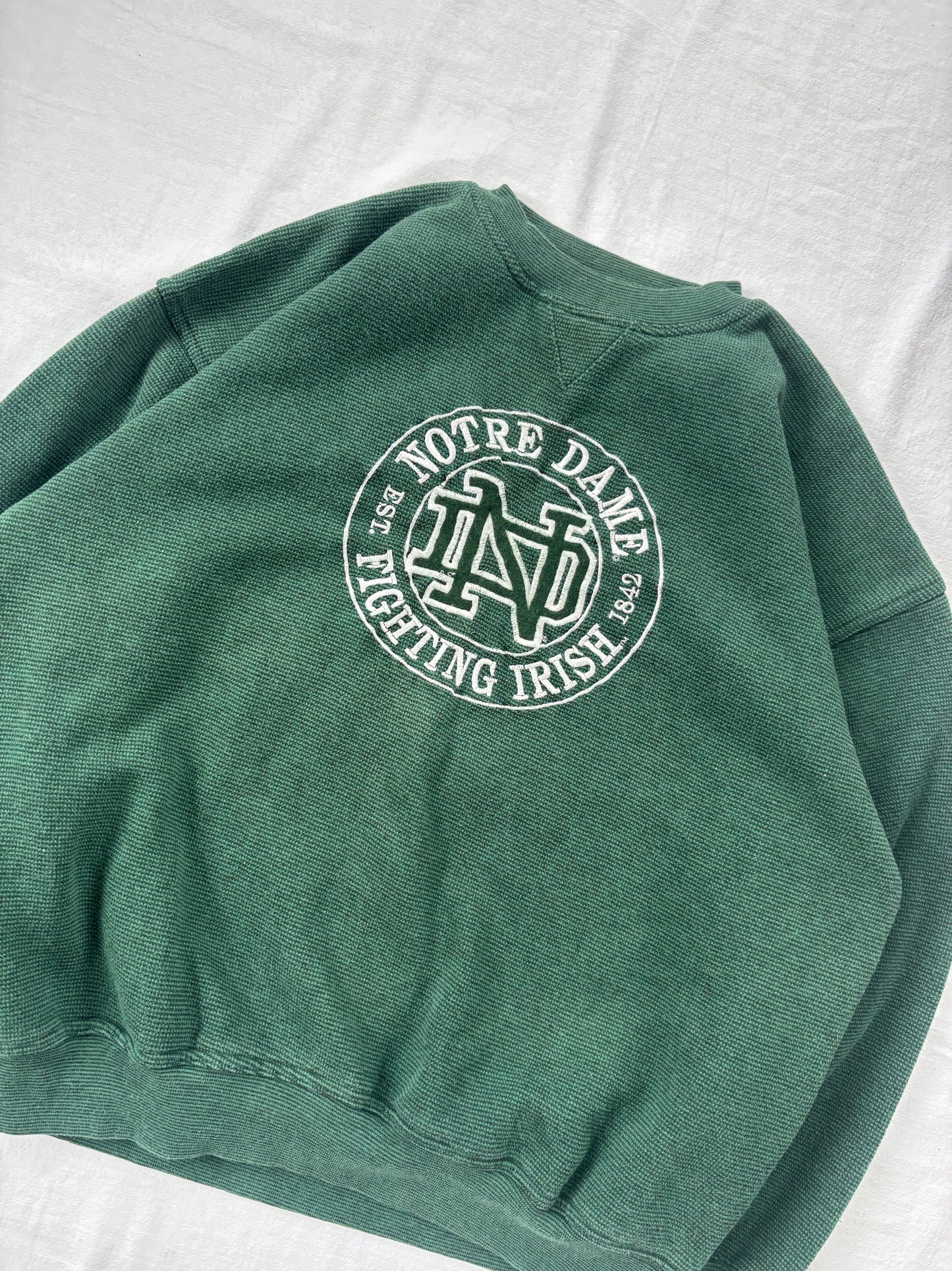 Vintage Notre Dame Crewneck Large