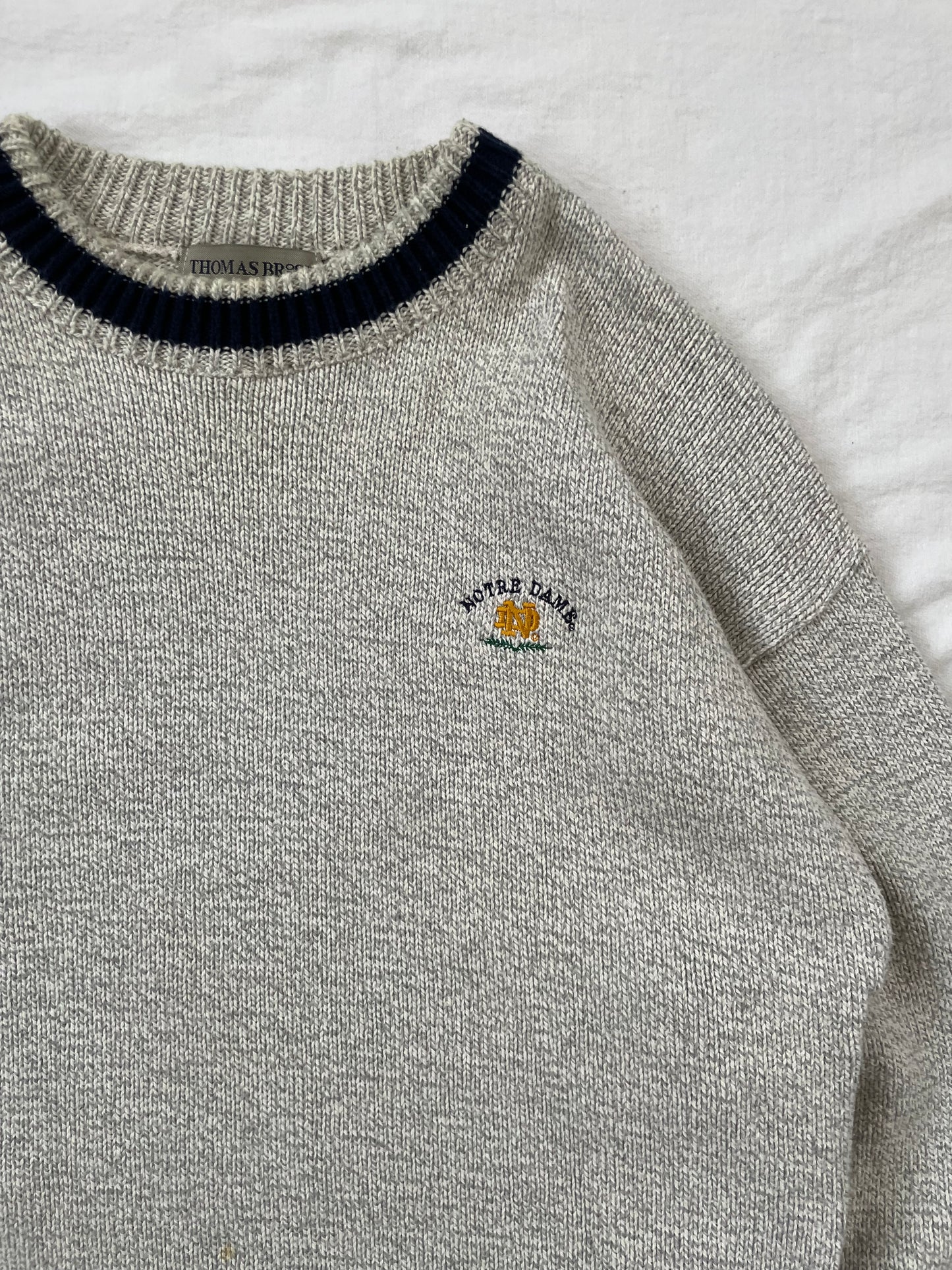 Vintage Notre Dame Sweater XLarge