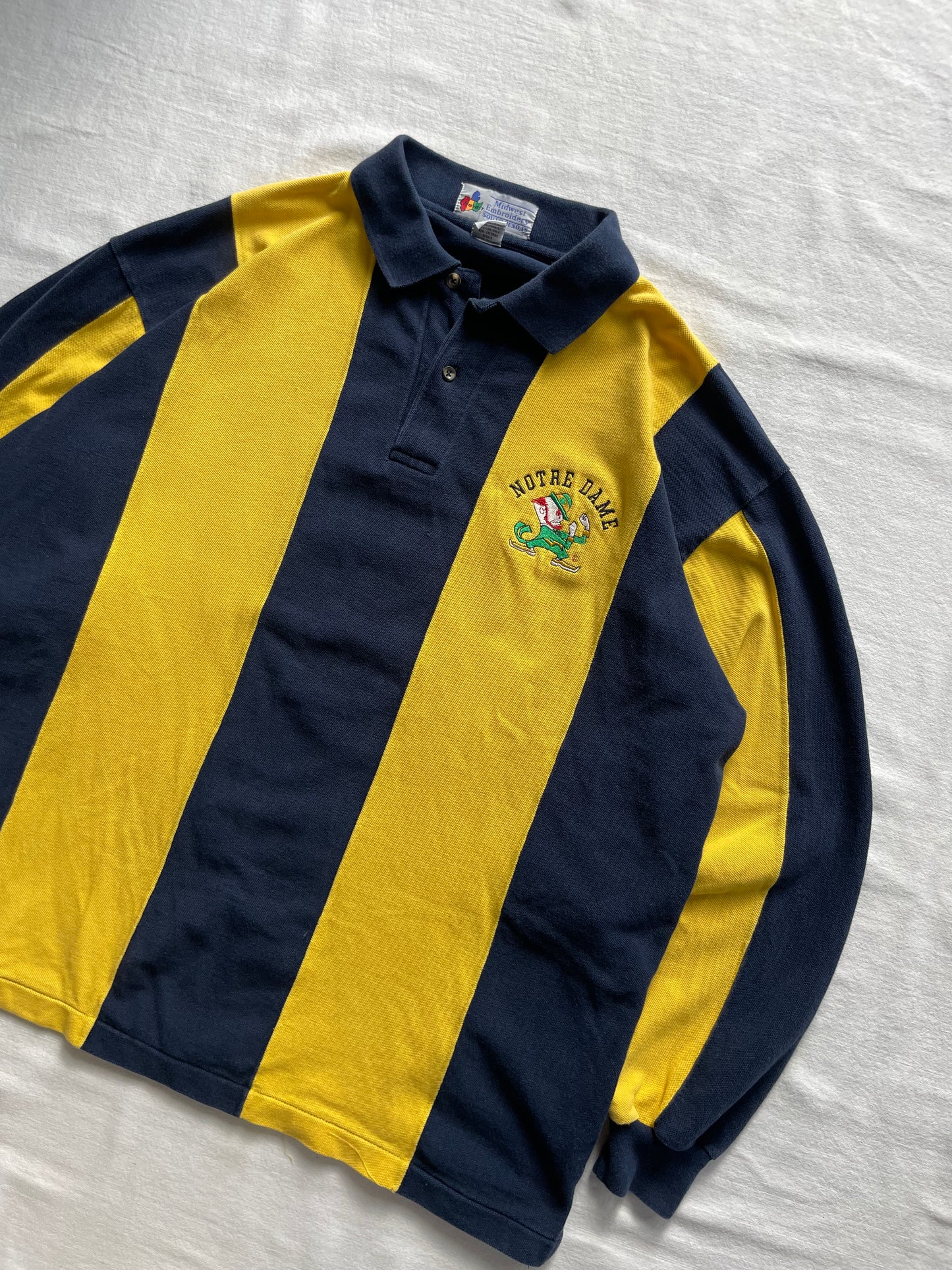 Vintage Notre Dame Rugby Polo Large/XLarge