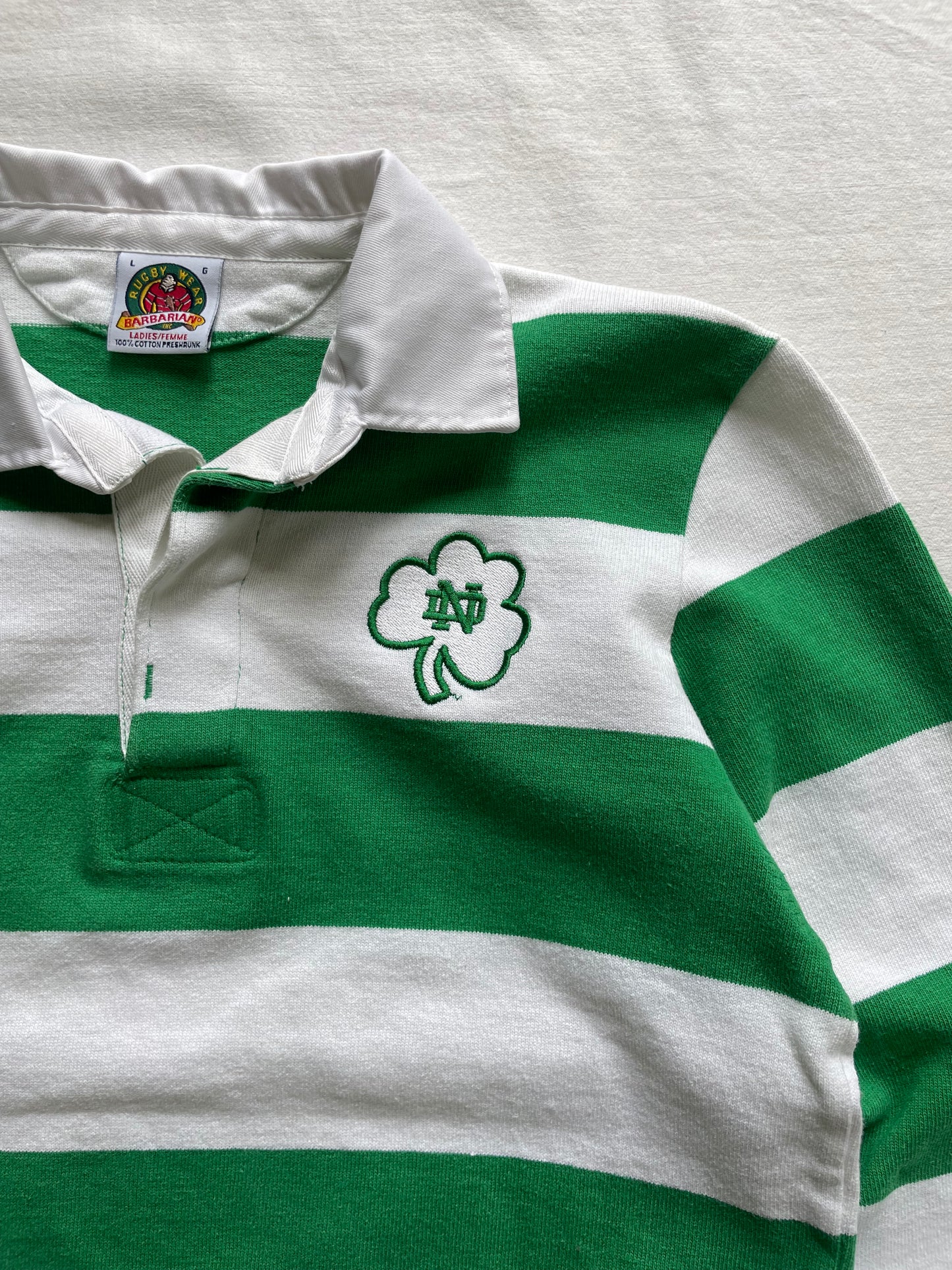 Vintage Notre Dame Rugby Polo Women’s Large