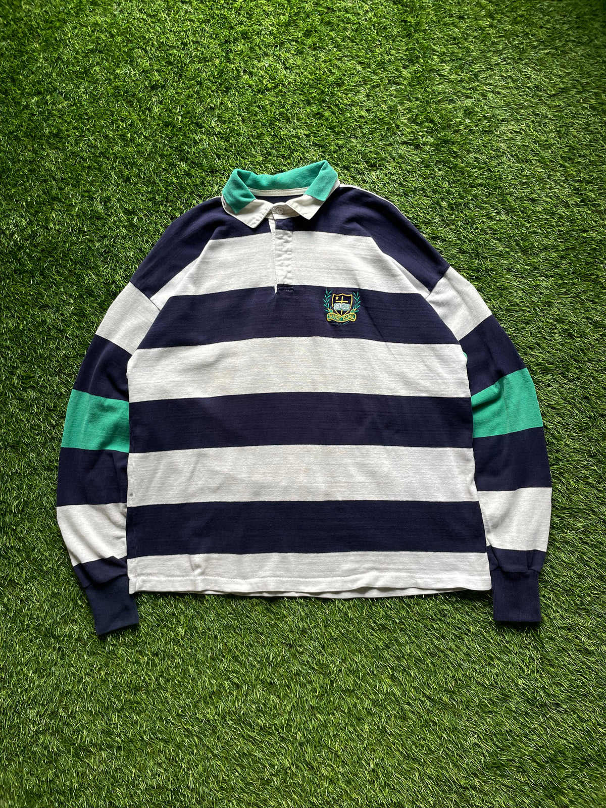 Vintage Notre Dame Rugby Polo XLarge/2XL