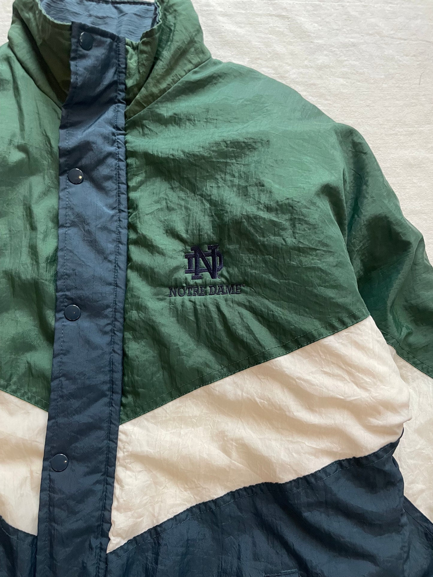 Vintage Notre Dame Puffer Jacket Medium