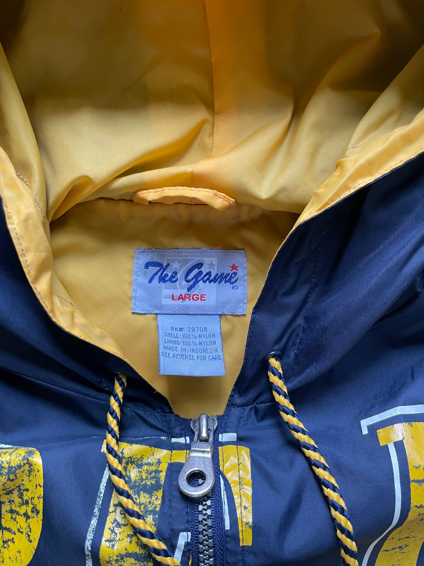 Vintage Notre Dame Spell Out Jacket Large