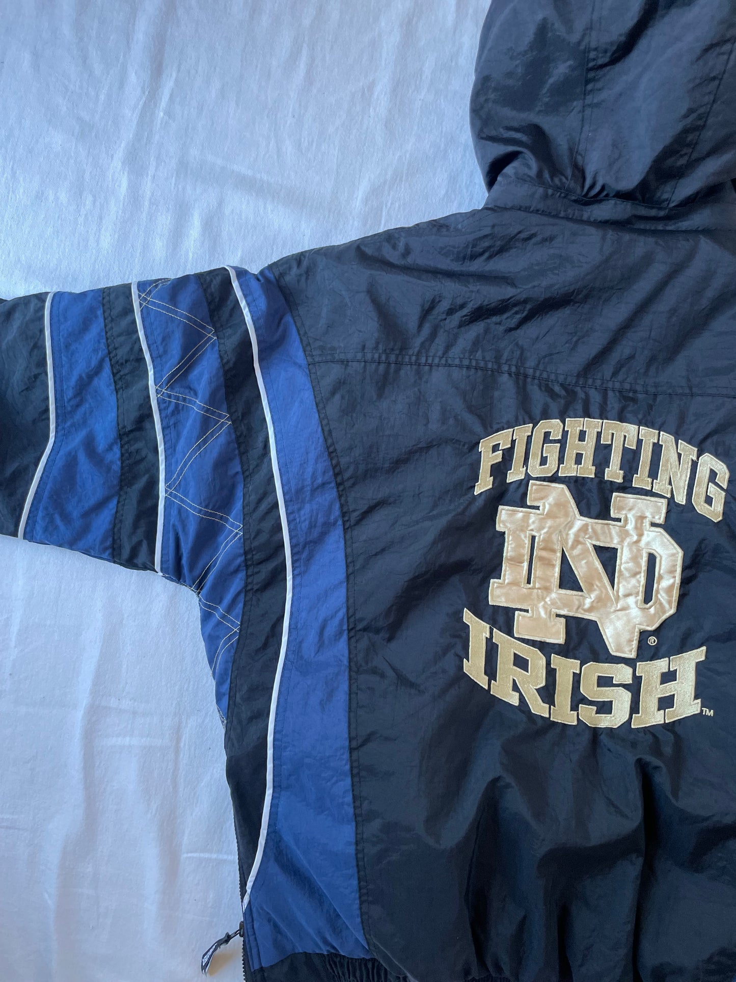 Vintage Notre Dame Starter Puffer Jacket XLarge