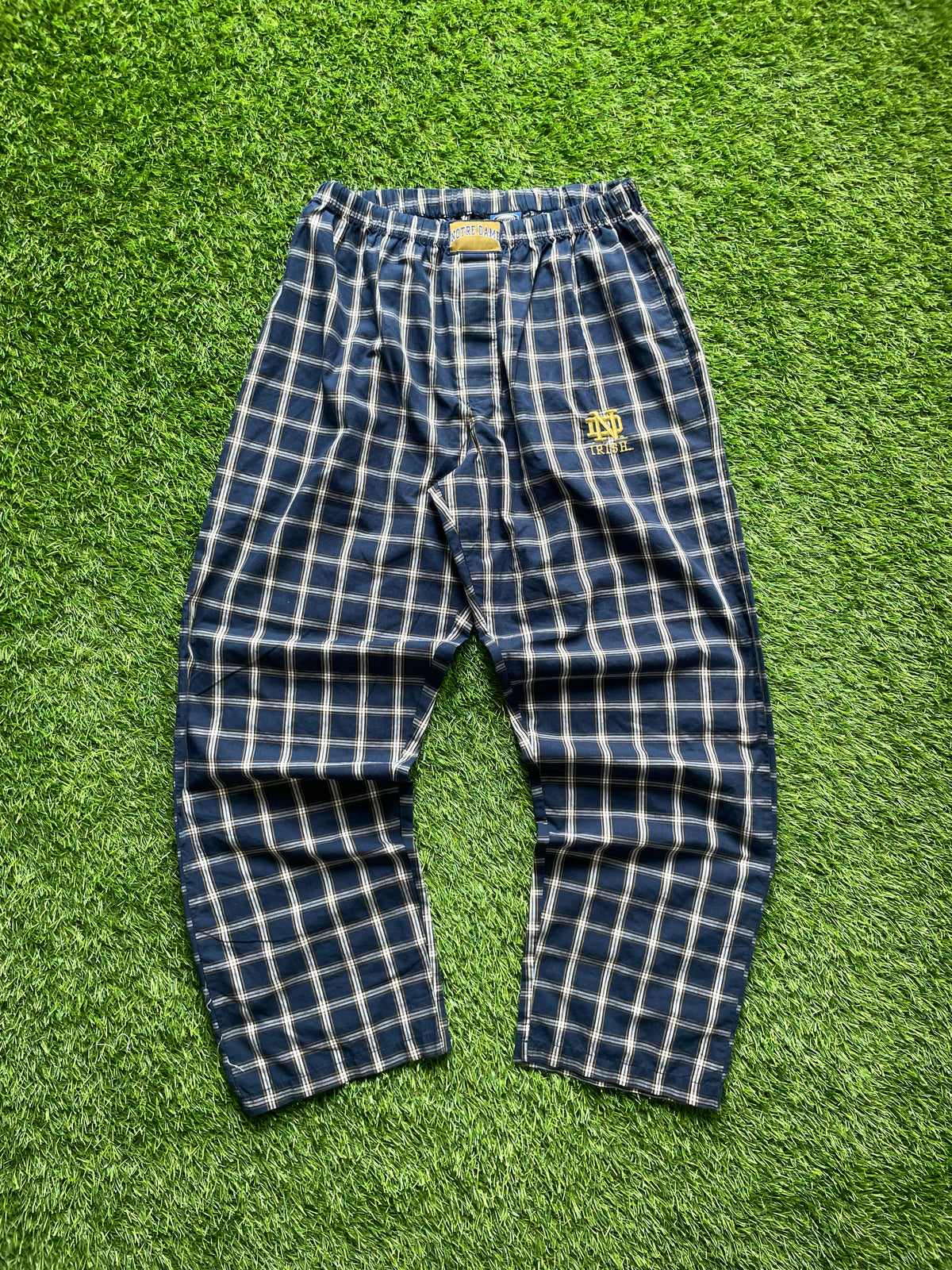 Vintage Notre Dame Irish Plaid Pants Medium