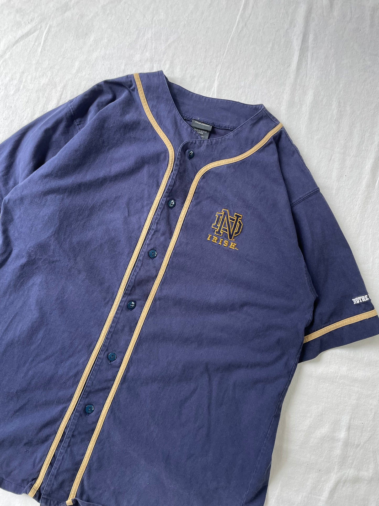 Vintage Notre Dame Baseball Jersey XLarge
