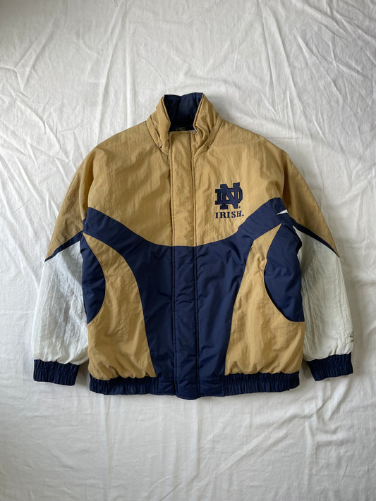 Vintage Notre Dame Fighting Irish Puffer Jacket XLarge