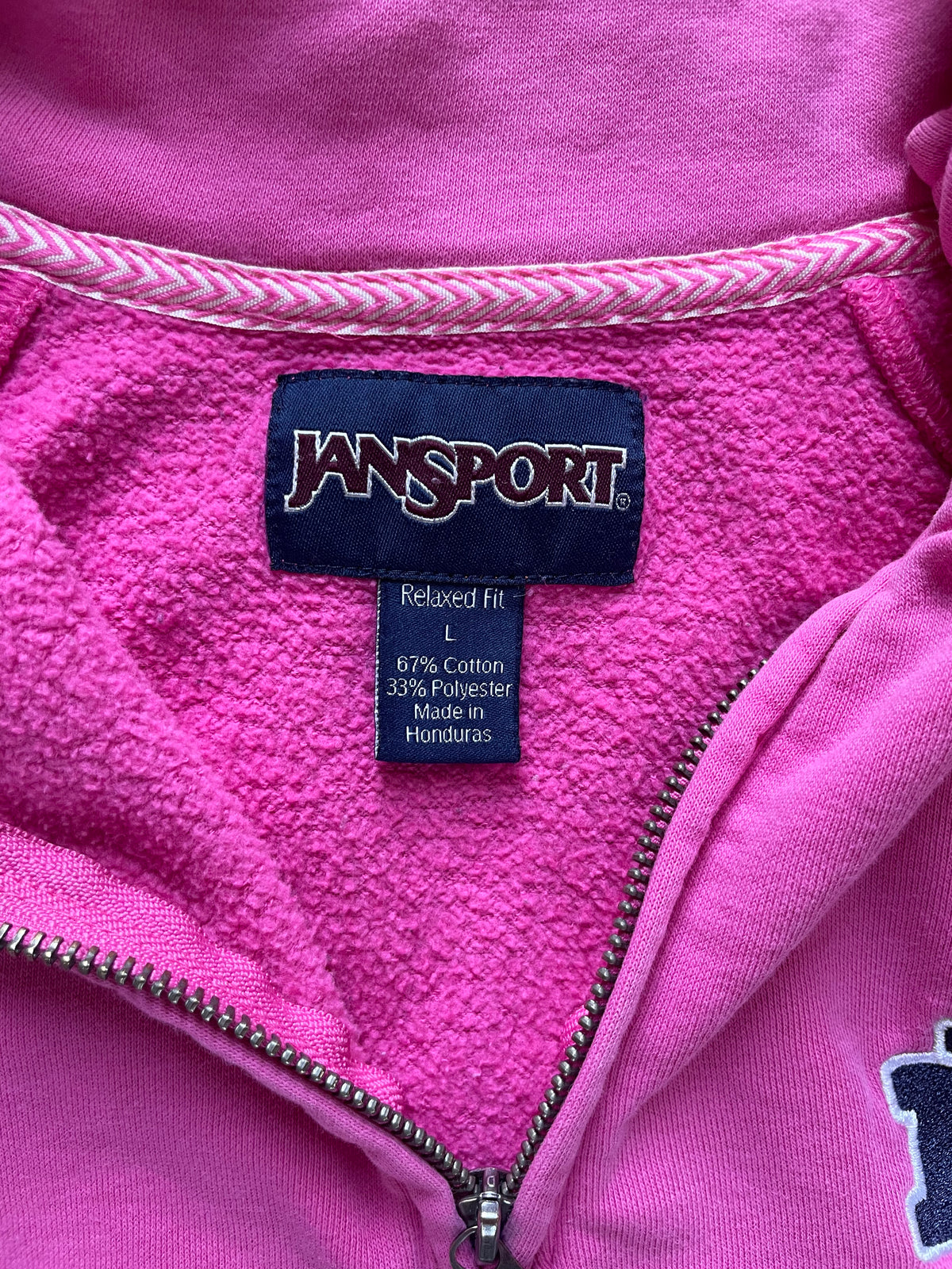Vintage Notre Dame Pink Quarter Zip Sweatshirt Women’s Large