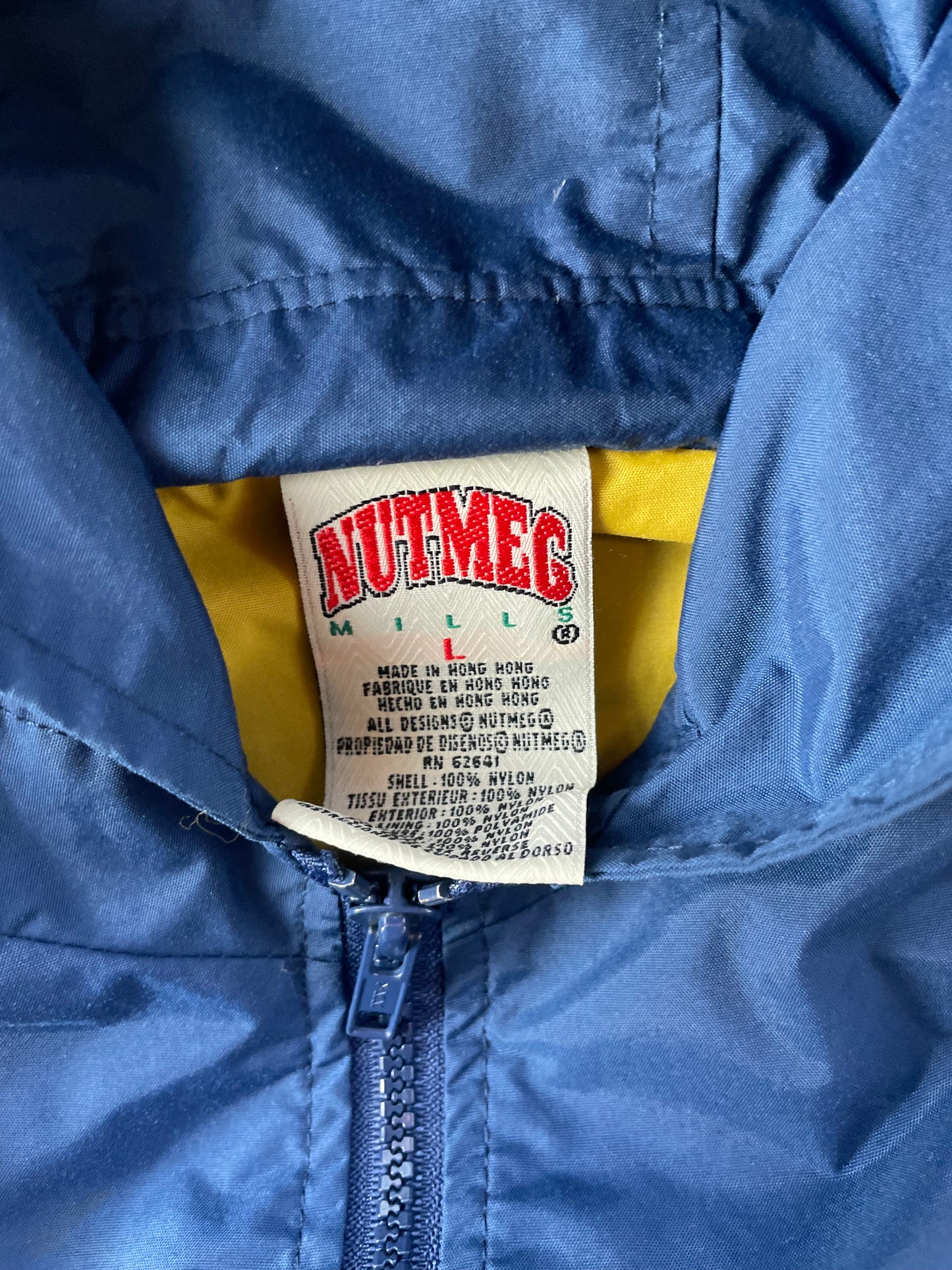 Vintage Notre Dame Windbreaker Jacket Large