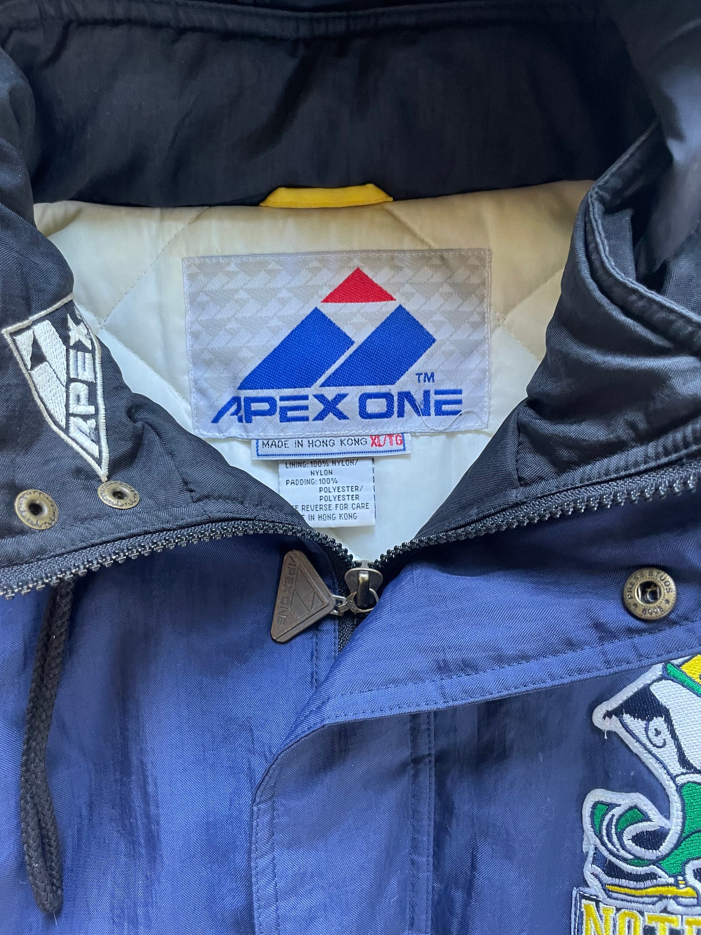 Vintage Notre Dame Puffer Jacket XLarge